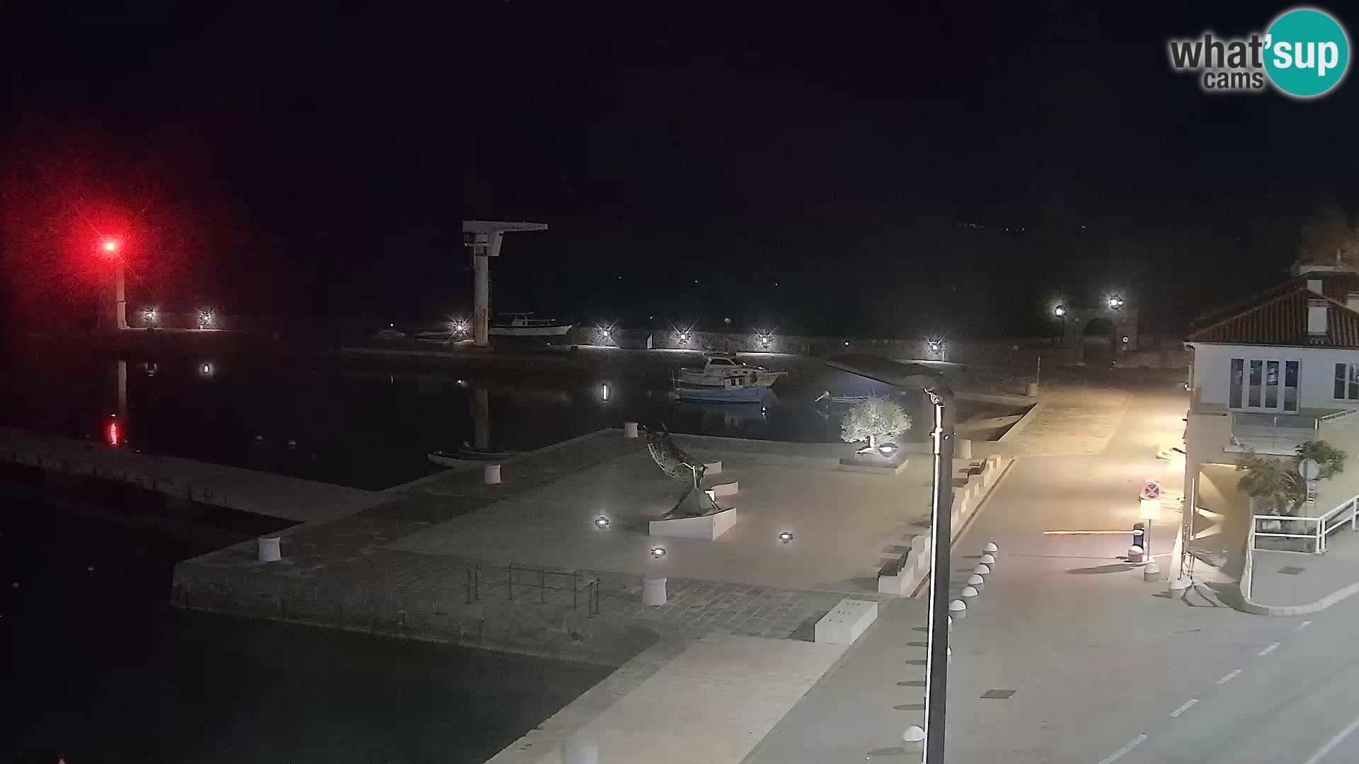 Webcam Senj – Panoramablick auf die Riva Senj