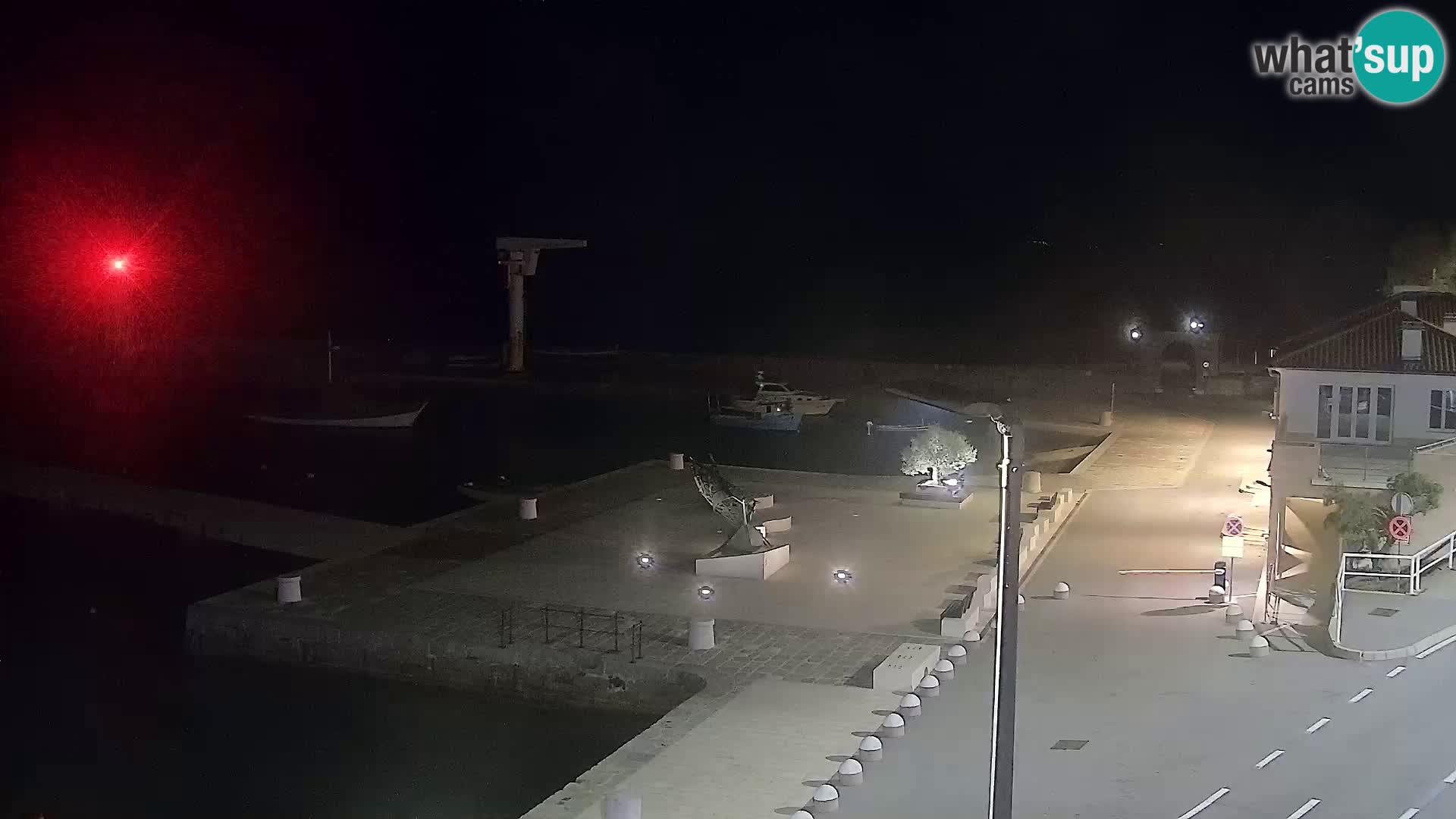 Webcam Senj – Panoramablick auf die Riva Senj