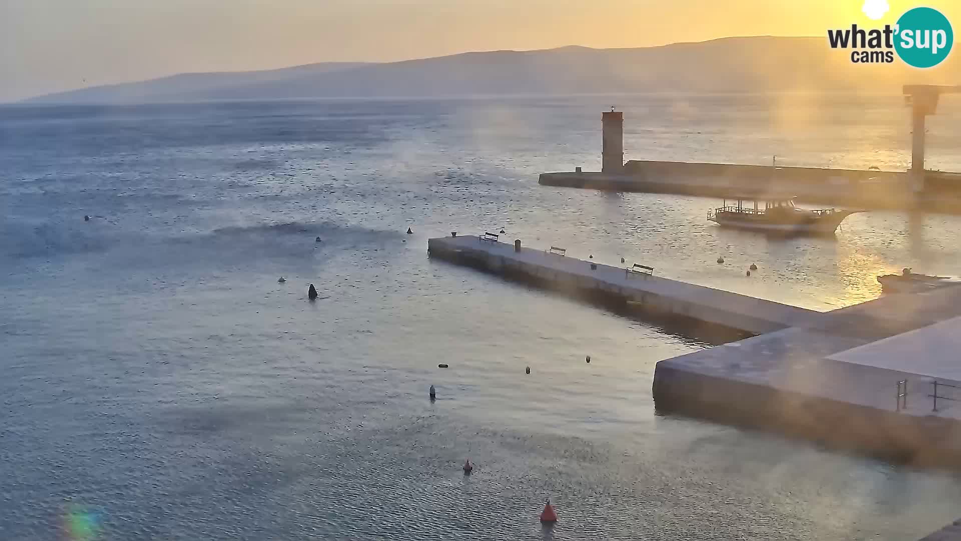 Kamera u živo Senj – Panoramski pogled na senjsku rivu