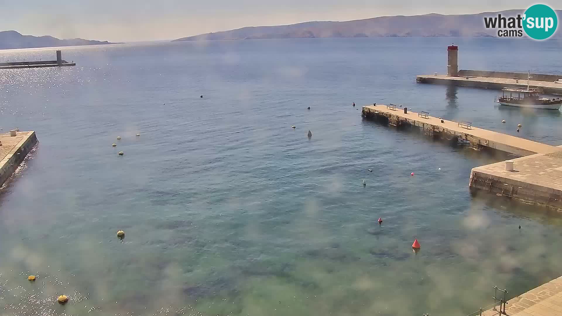 Livecam Senj – Vue panoramique de Senj riva