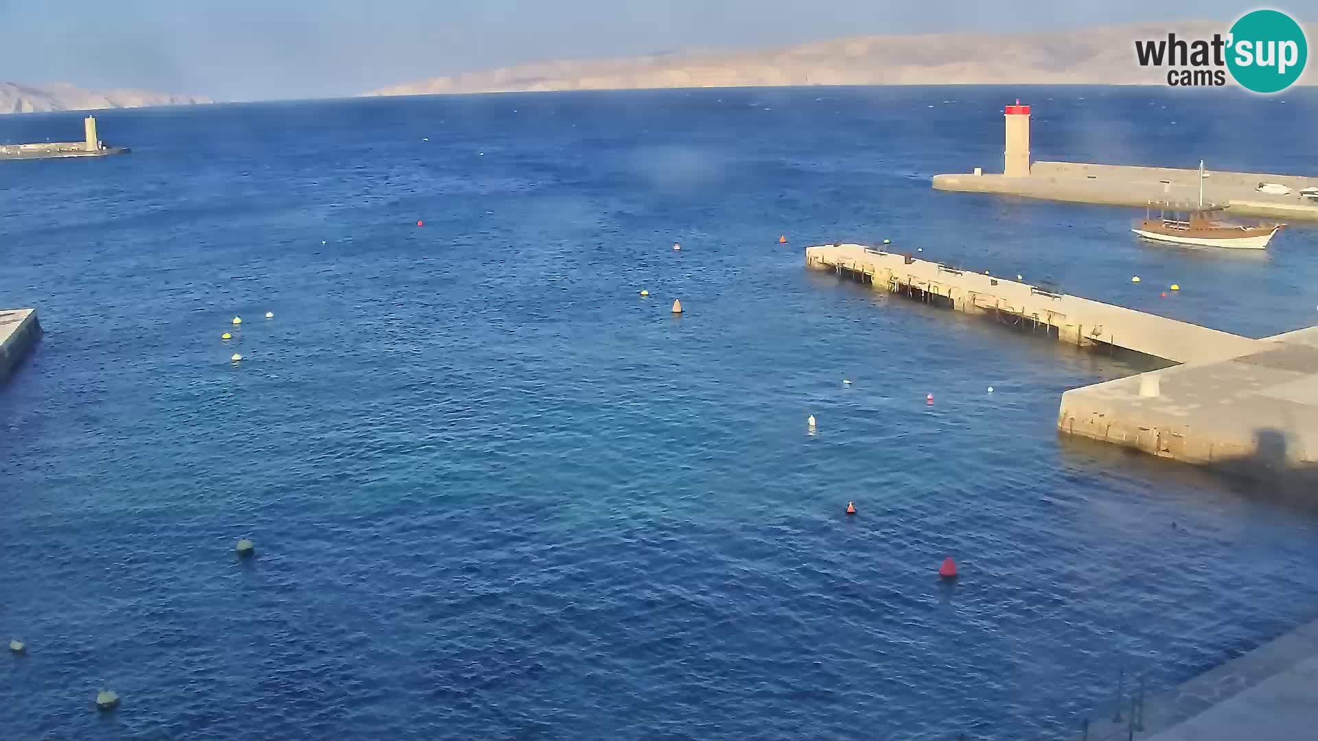 Webcam Senj – Panoramablick auf die Riva Senj