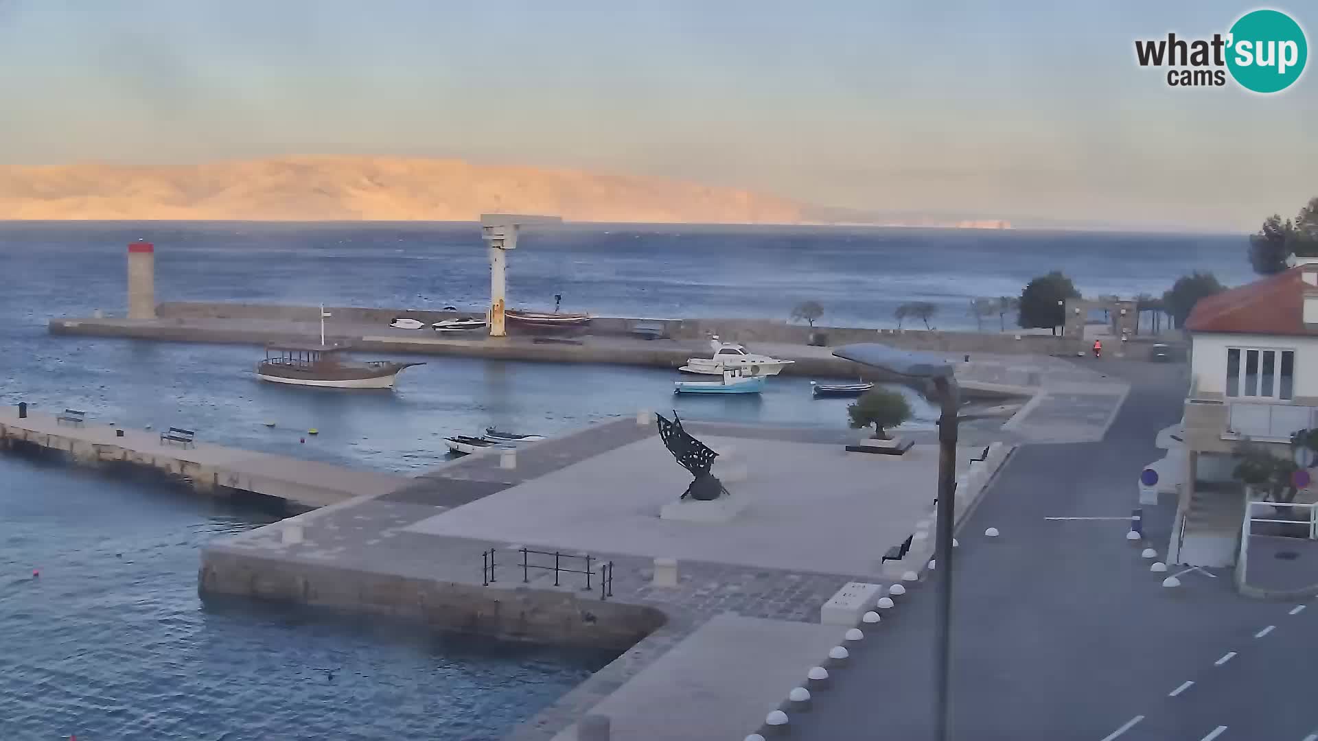 Senj camera en vivo – Vista panorámica de Senj riva