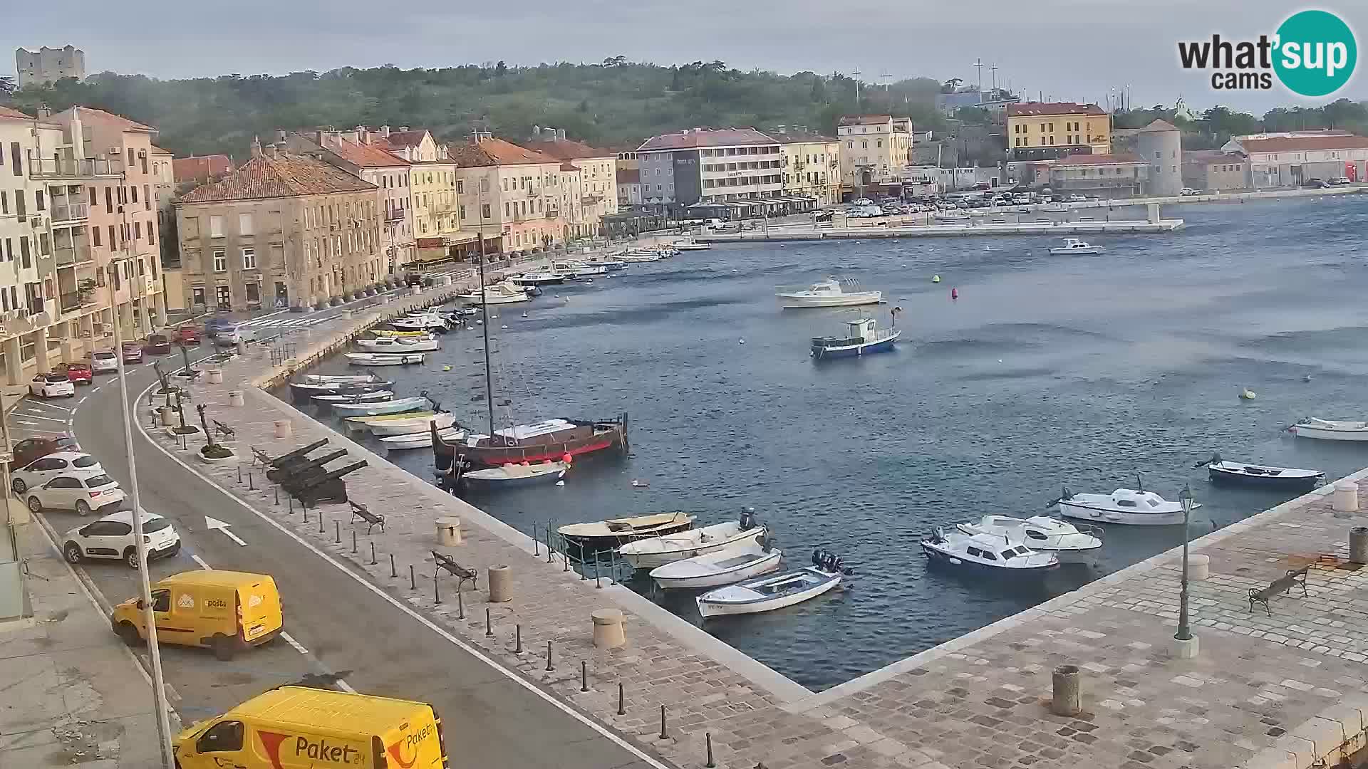 Kamera u živo Senj – Panoramski pogled na senjsku rivu