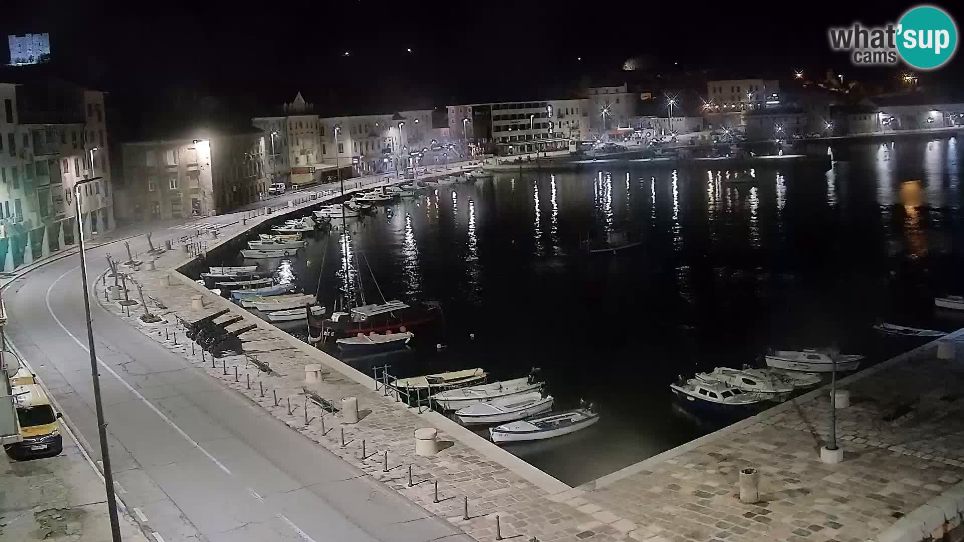Webcam Senj – Panoramablick auf die Riva Senj