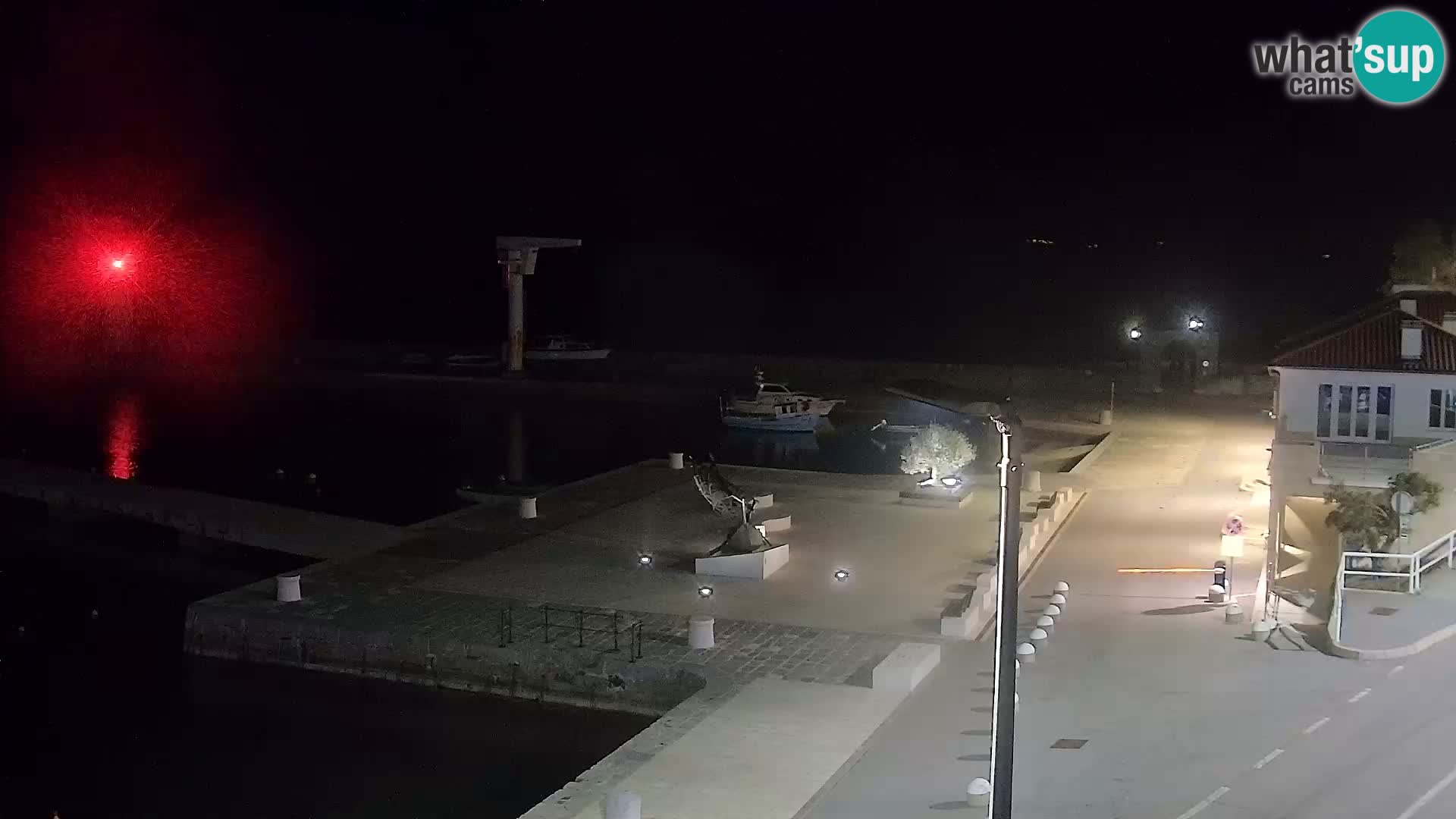 Livecam Senj – Vue panoramique de Senj riva