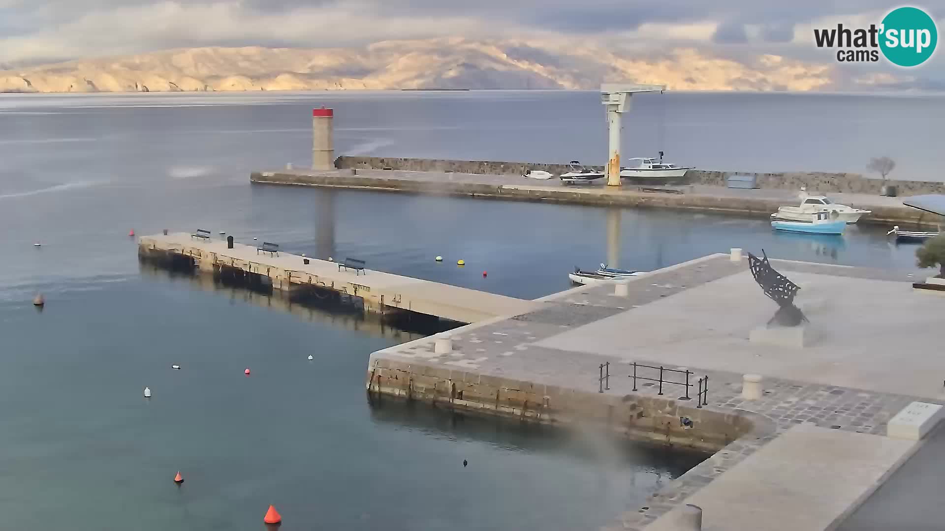 Webcam Segna – Panorama dell’lungomare di Senj