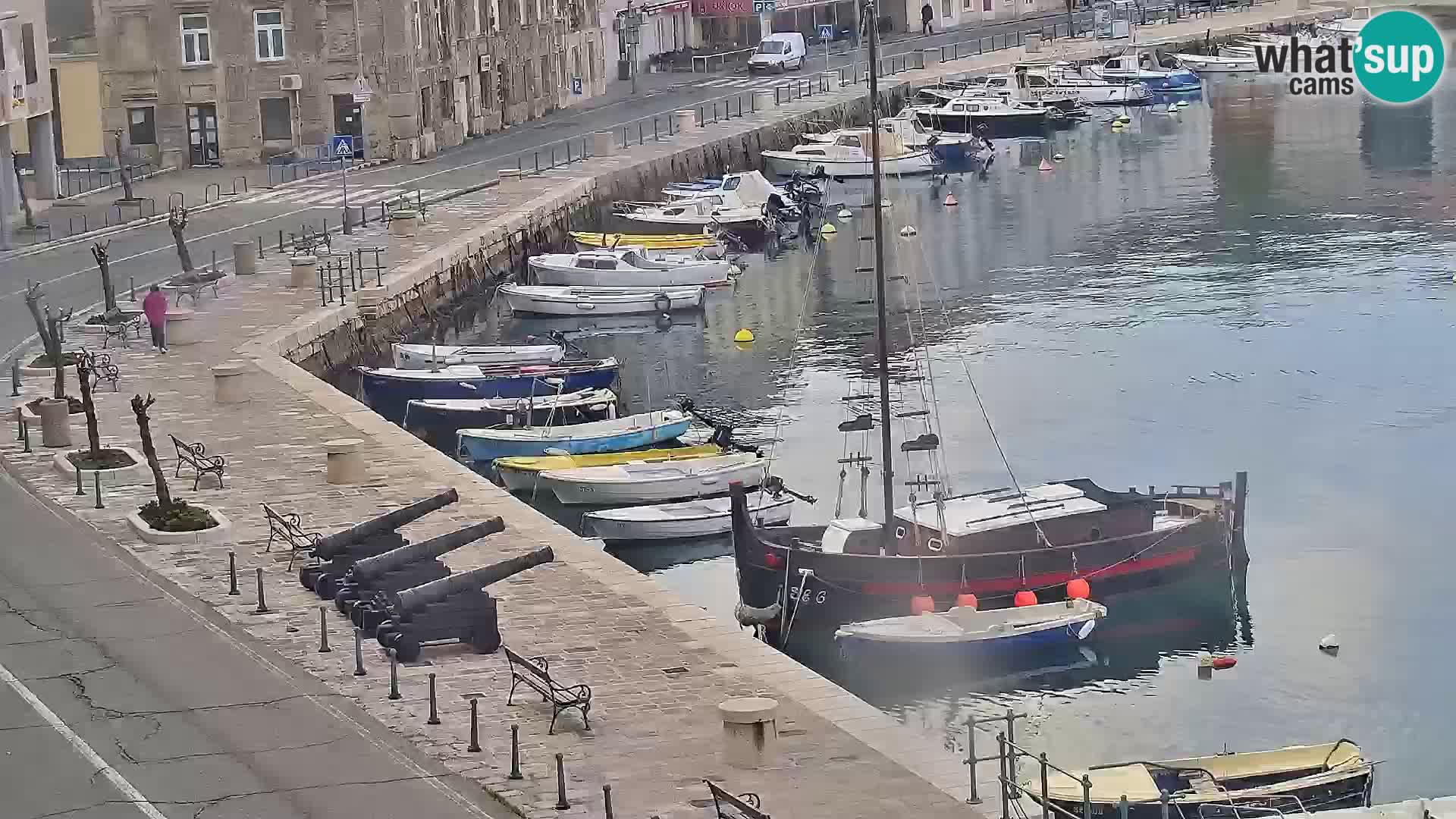Webcam Senj – Panoramablick auf die Riva Senj
