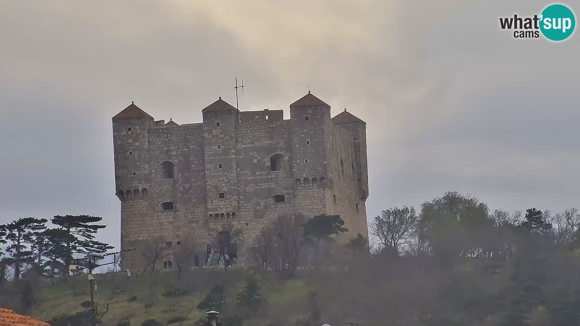 Webcam Senj – Panoramablick auf die Riva Senj