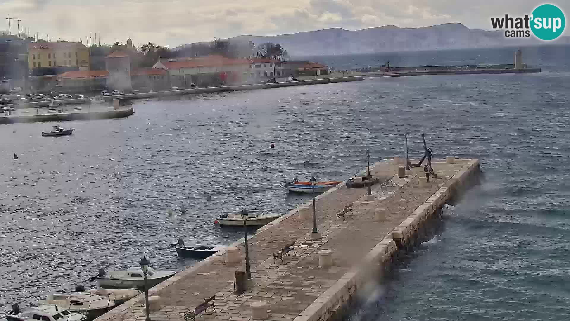 Senj camera en vivo – Vista panorámica de Senj riva