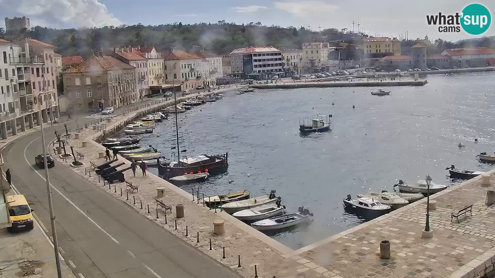 Kamera u živo Senj – Panoramski pogled na senjsku rivu