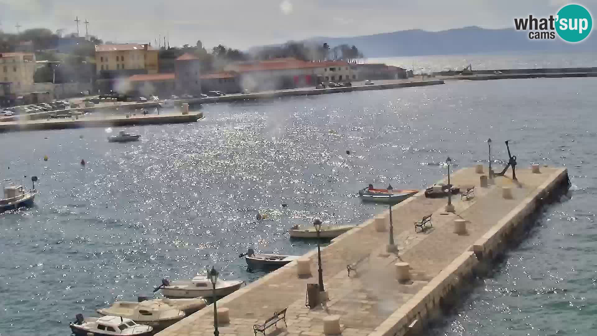 Kamera u živo Senj – Panoramski pogled na senjsku rivu