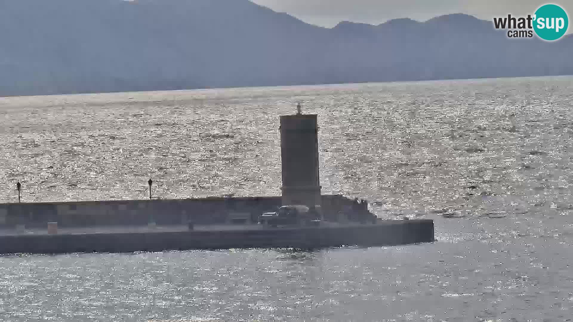 Livecam Senj – Vue panoramique de Senj riva