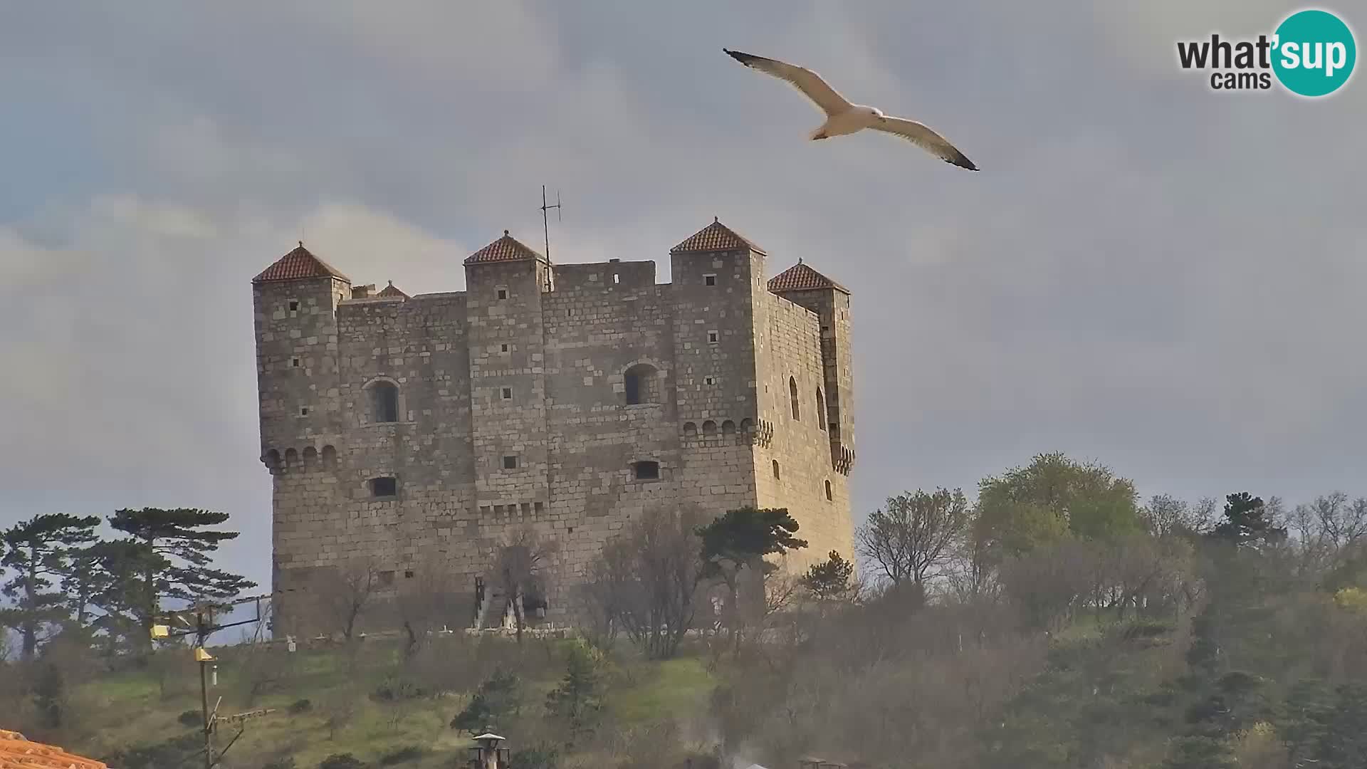 Kamera u živo Senj – Panoramski pogled na senjsku rivu