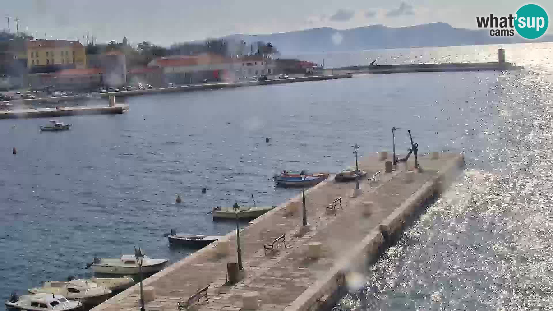 Kamera u živo Senj – Panoramski pogled na senjsku rivu