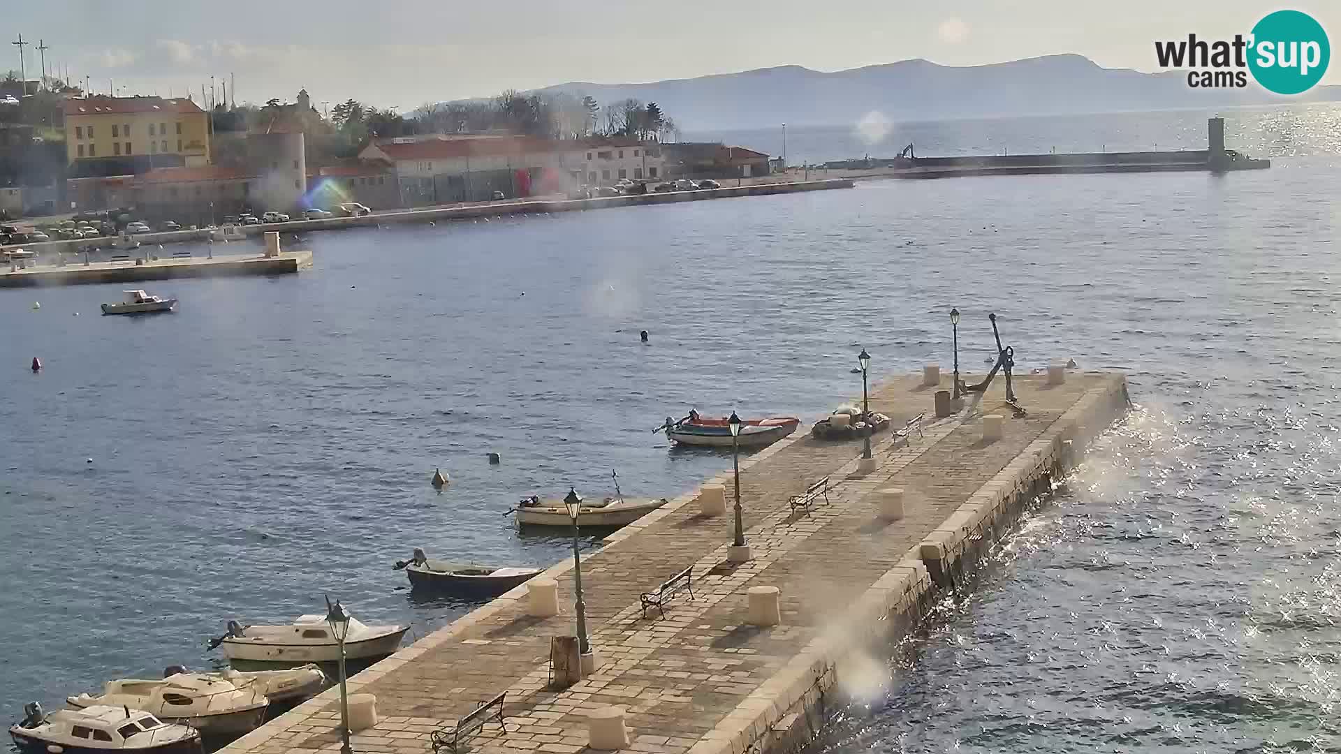 Senj Webcam – Panoramic view of Senj riva