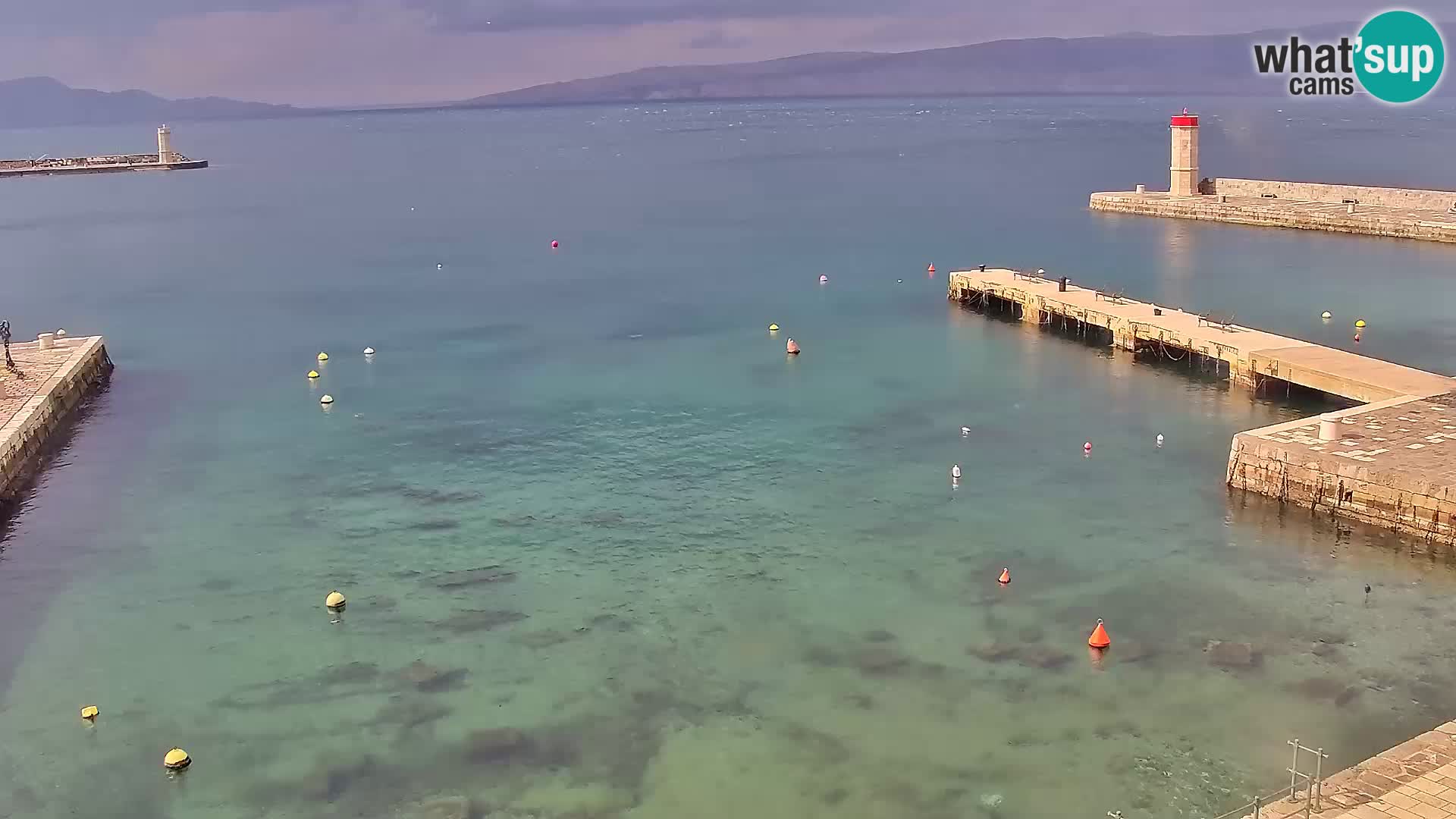 Webcam Senj – Panoramablick auf die Riva Senj