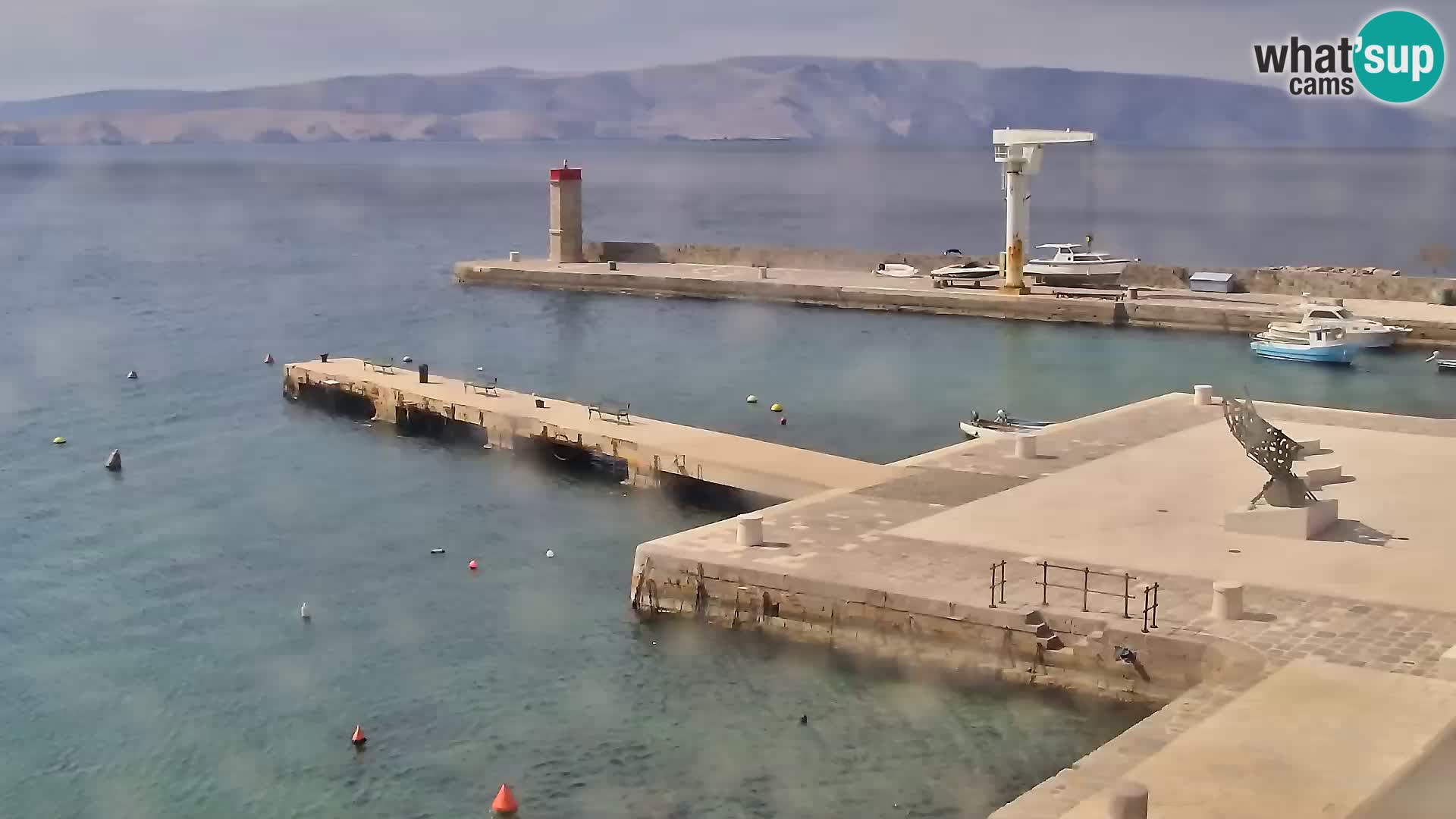 Webcam Senj – Panoramablick auf die Riva Senj