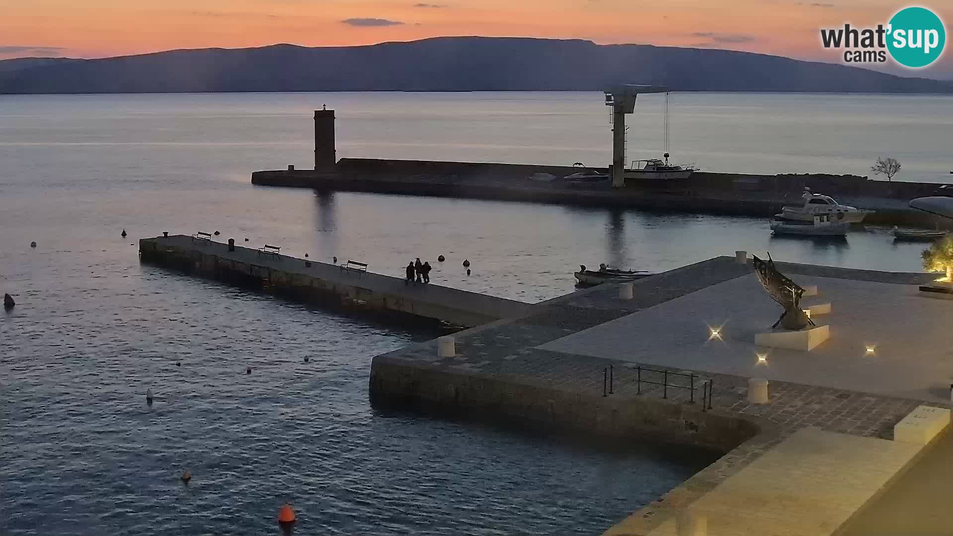 Senj camera en vivo – Vista panorámica de Senj riva