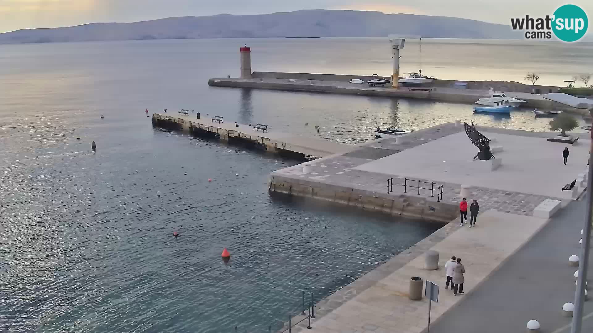 Kamera u živo Senj – Panoramski pogled na senjsku rivu