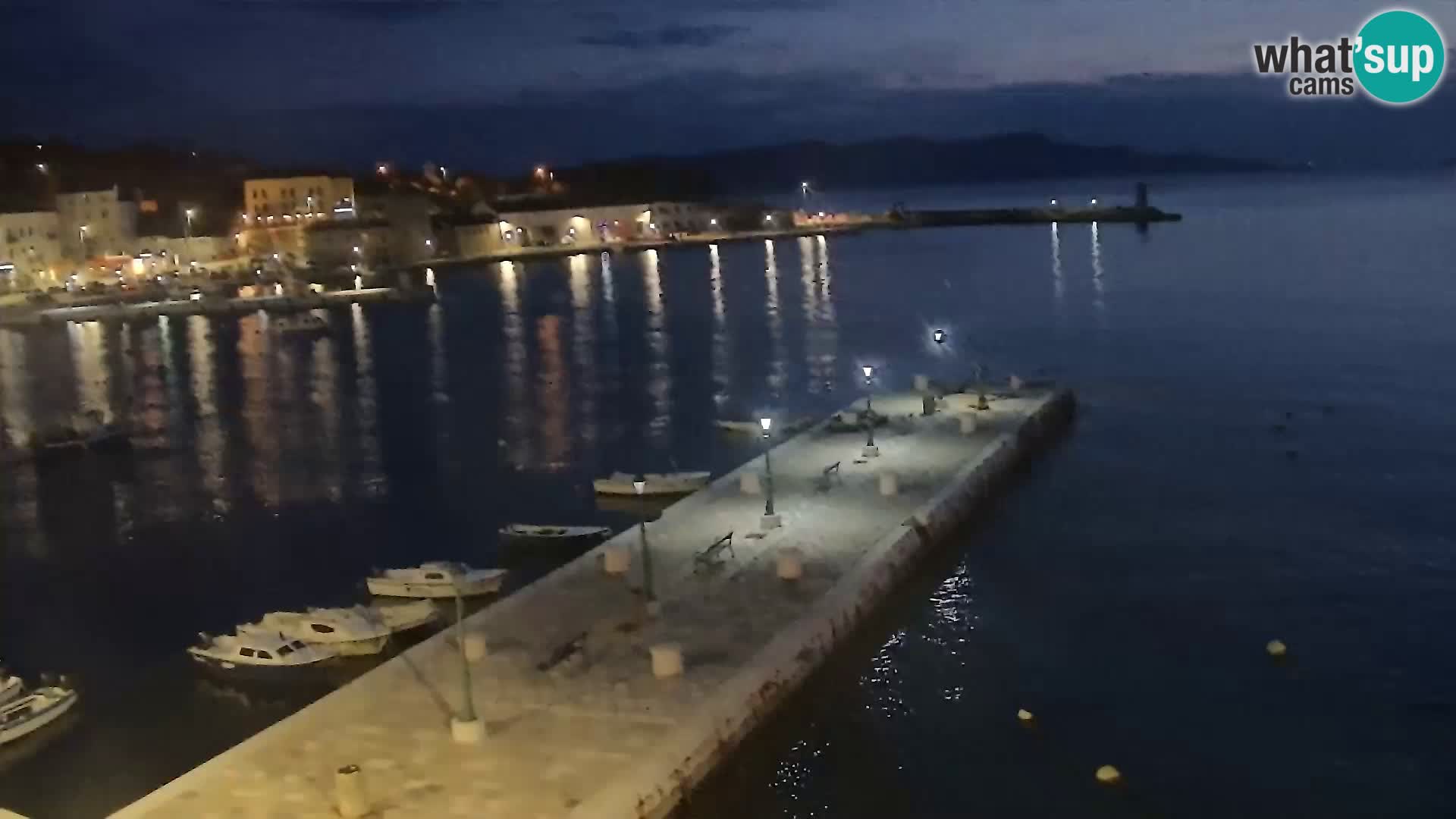 Senj camera en vivo – Vista panorámica de Senj riva