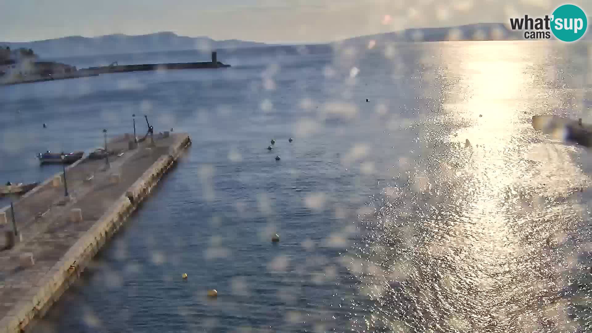 Webcam Senj – Panoramablick auf die Riva Senj