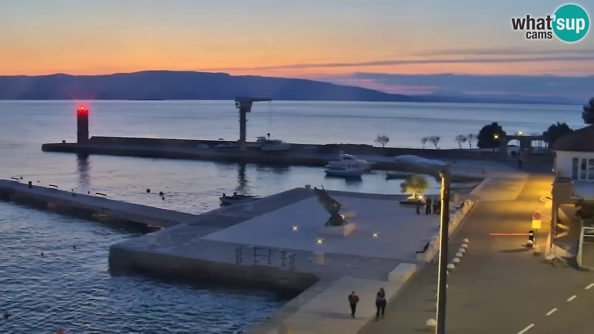 Senj Spletna kamera – pogled na obalo Senja