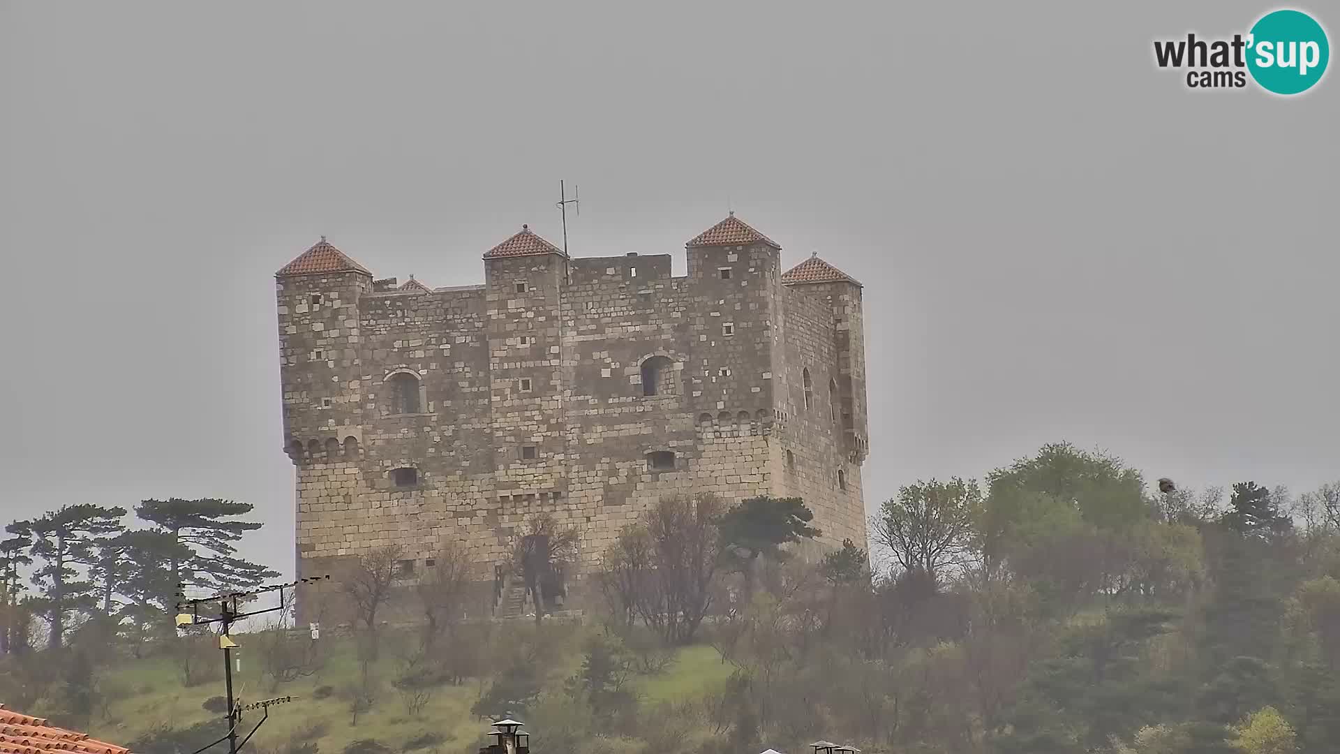 Livecam Senj – Vue panoramique de Senj riva