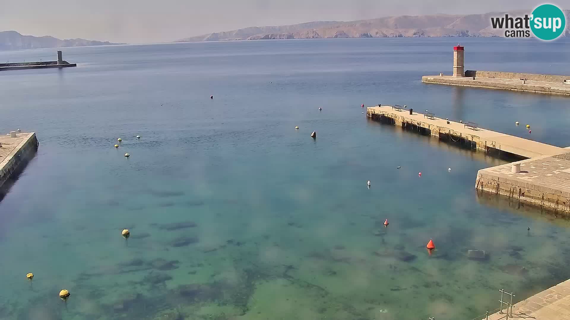 Livecam Senj – Vue panoramique de Senj riva