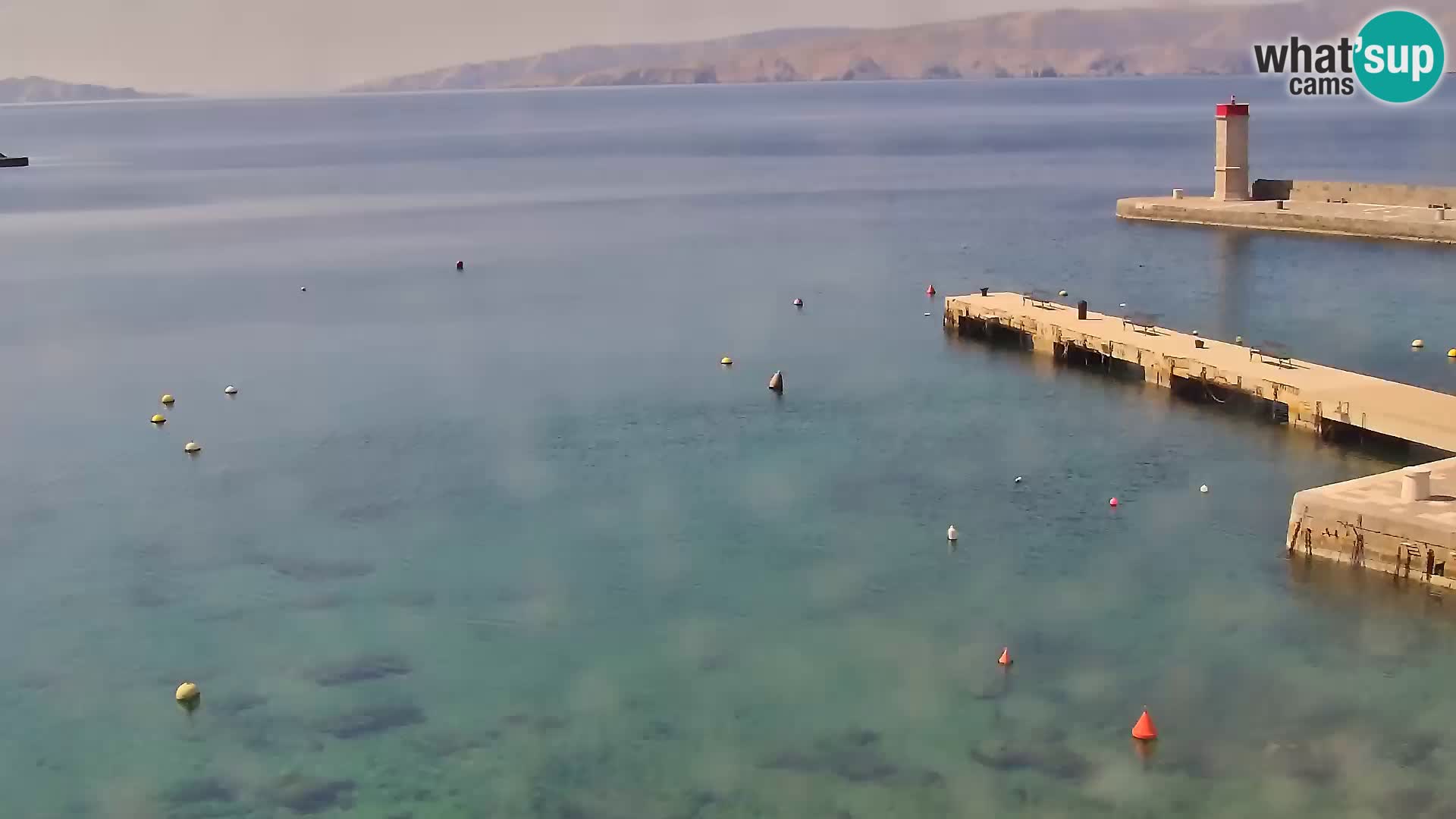 Livecam Senj – Vue panoramique de Senj riva
