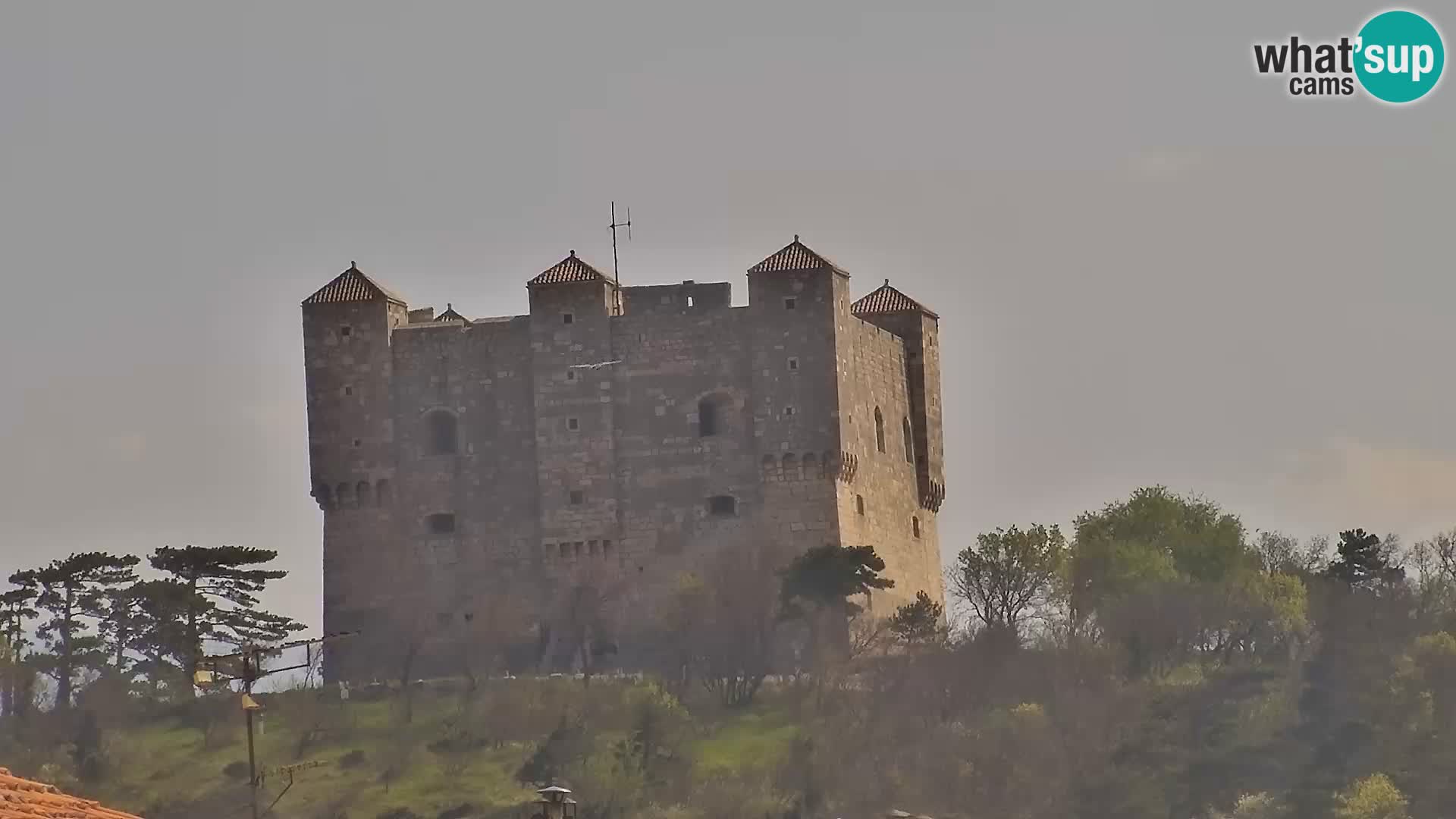 Webcam Senj – Panoramablick auf die Riva Senj