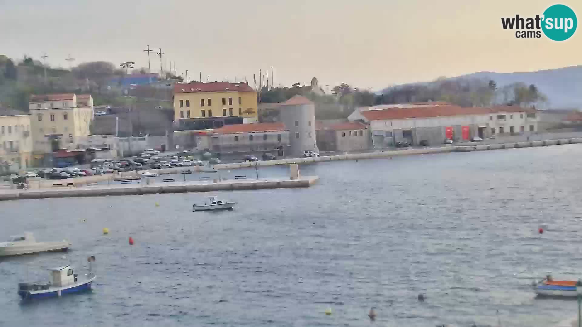 Livecam Senj – Vue panoramique de Senj riva