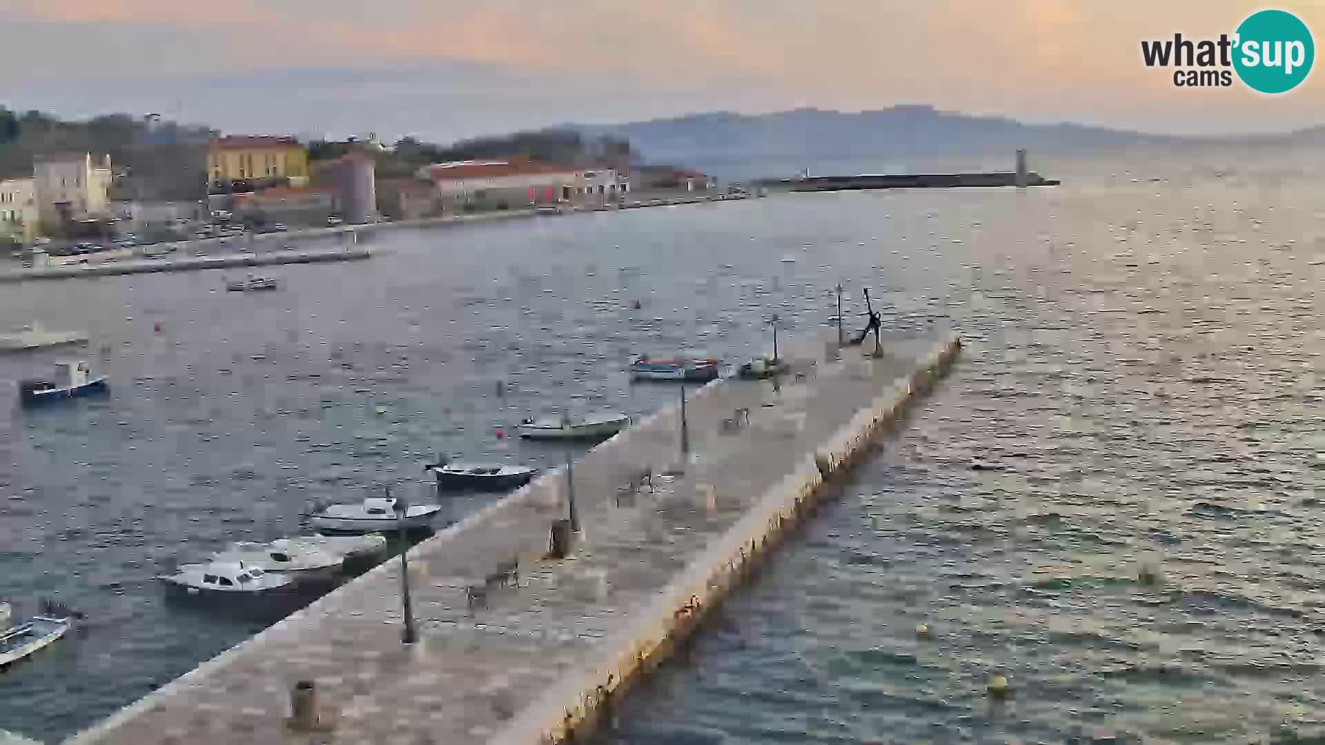 Webcam Senj – Panoramablick auf die Riva Senj