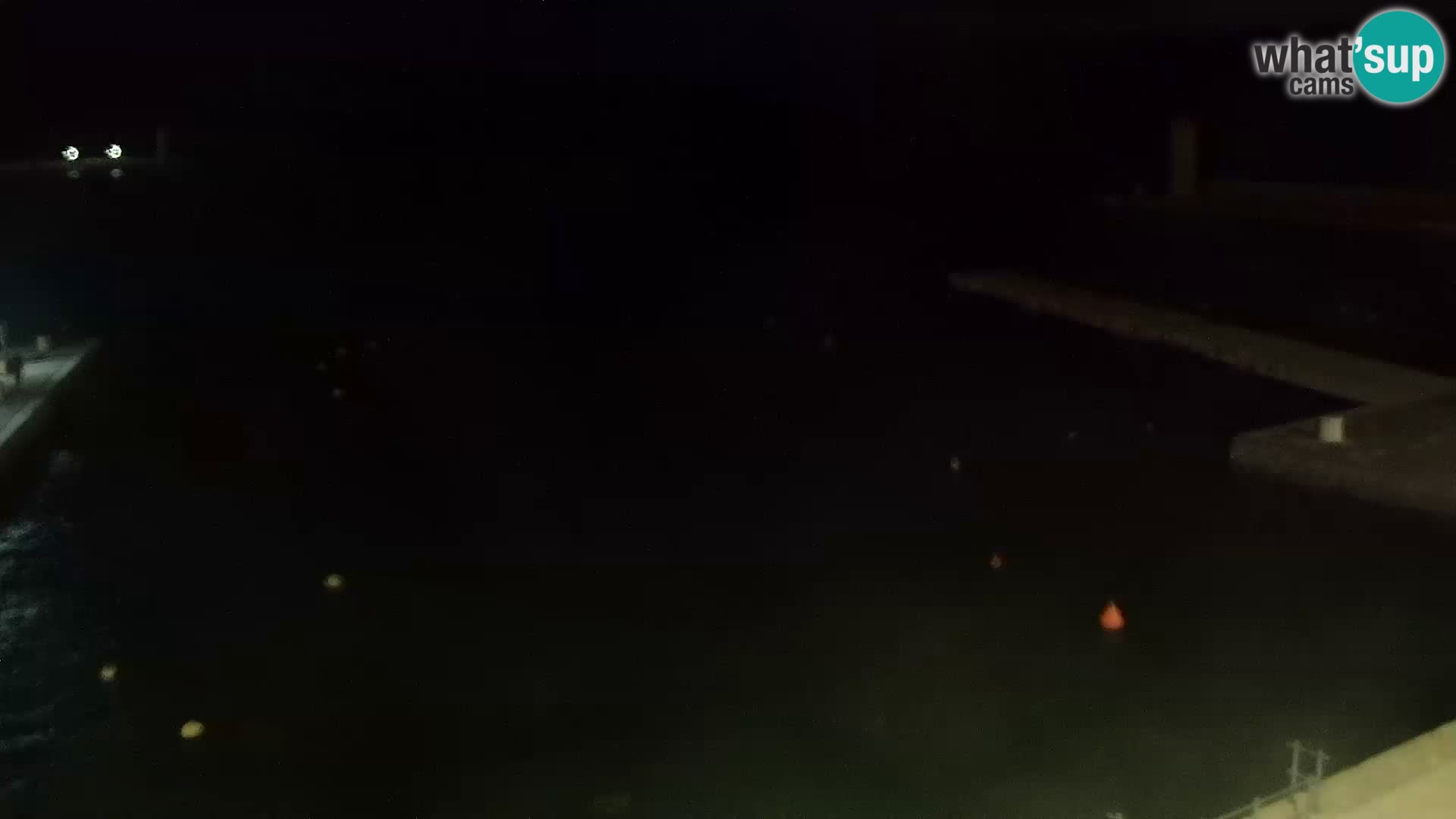 Livecam Senj – Vue panoramique de Senj riva