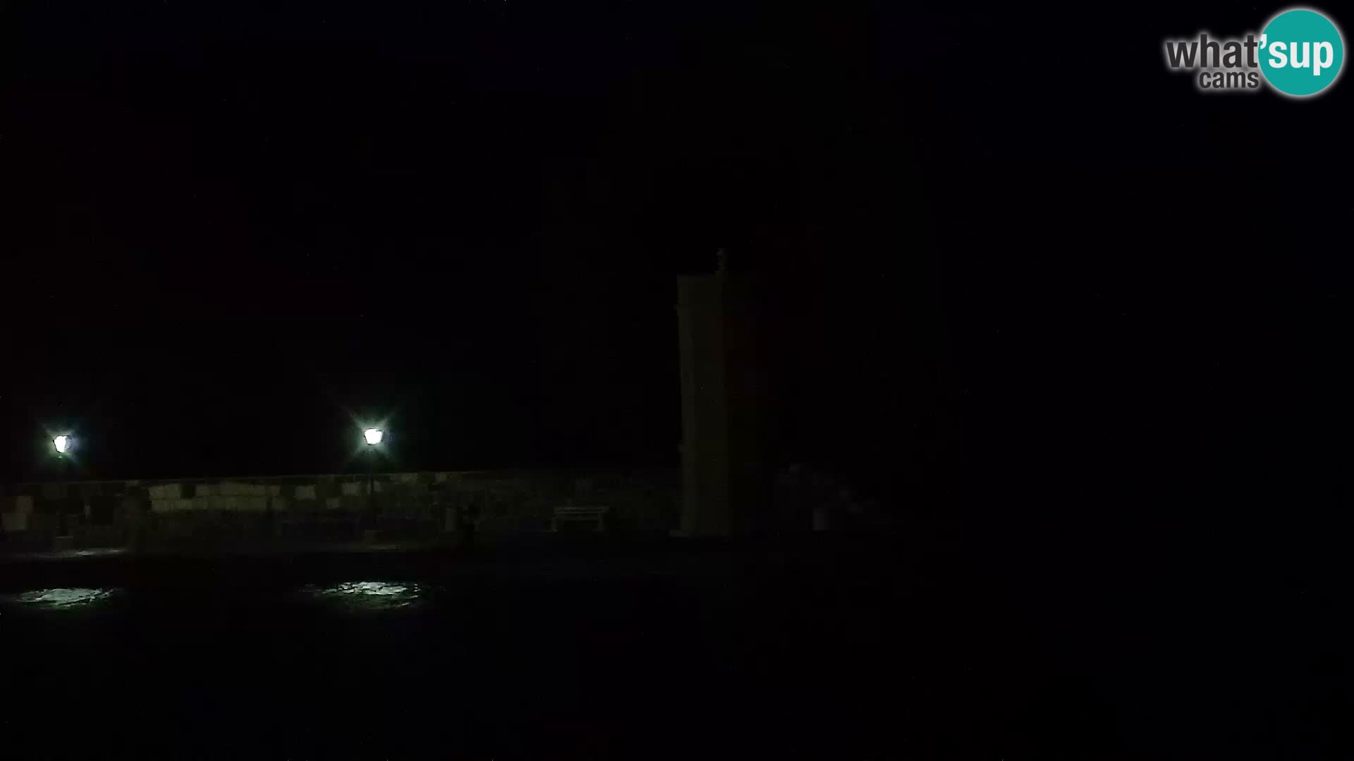 Webcam Senj – Panoramablick auf die Riva Senj