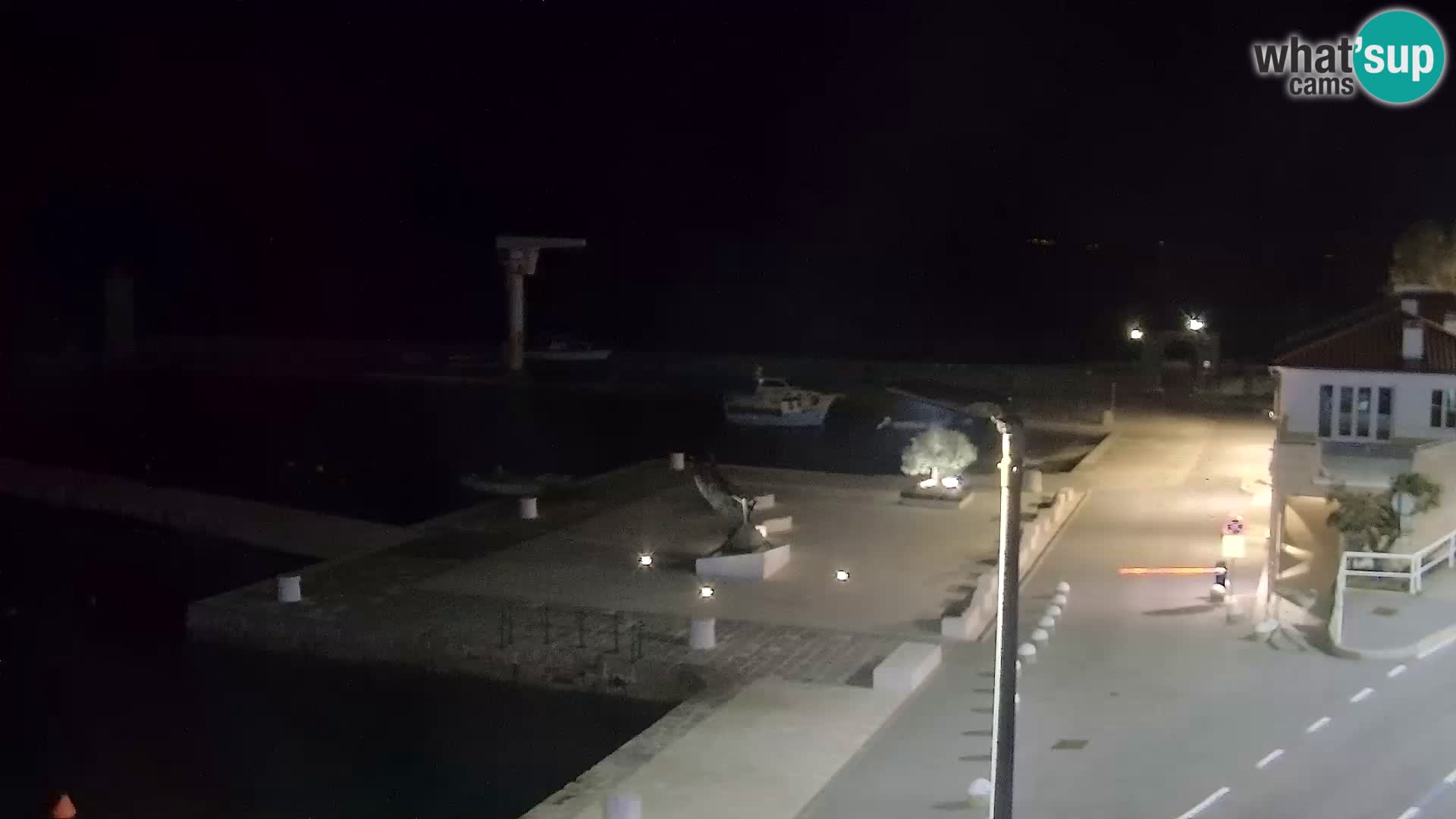 Webcam Senj – Panoramablick auf die Riva Senj