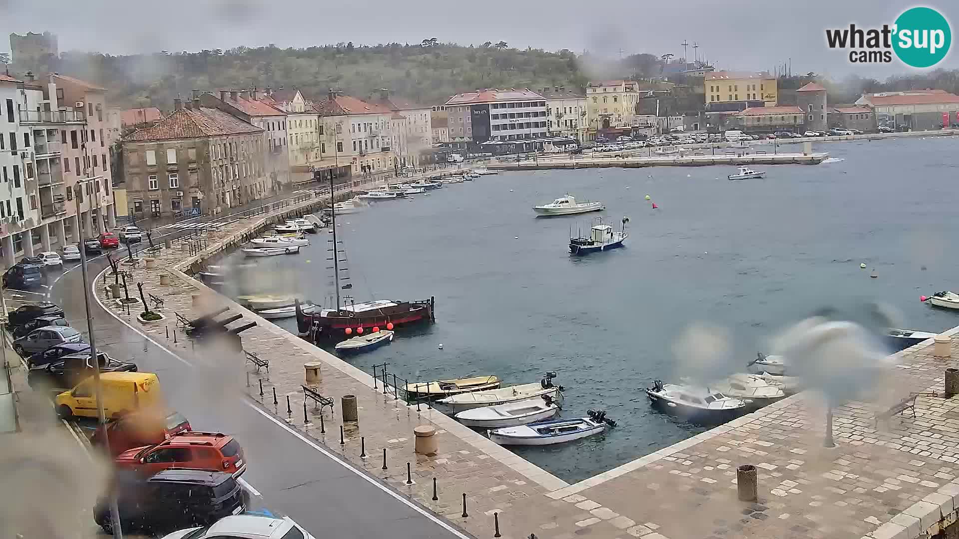 Livecam Senj – Vue panoramique de Senj riva