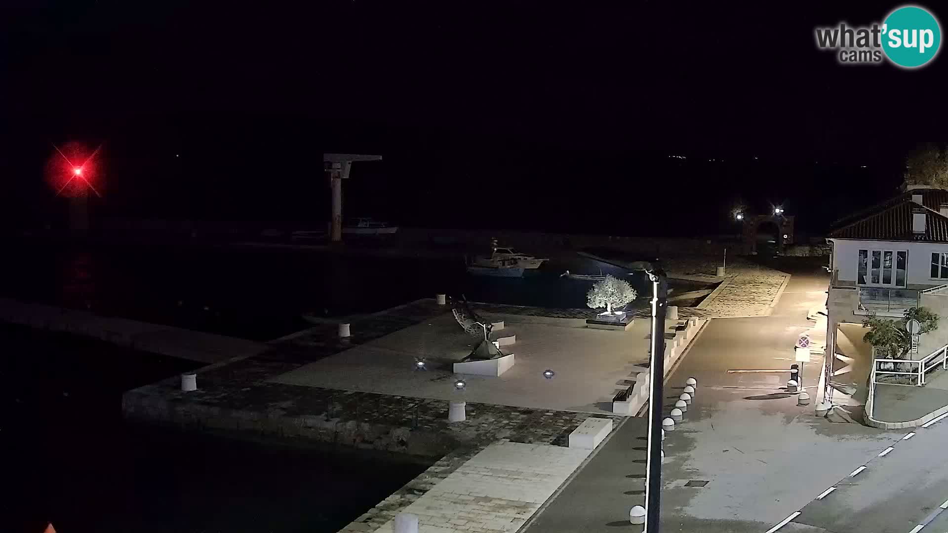 Livecam Senj – Vue panoramique de Senj riva