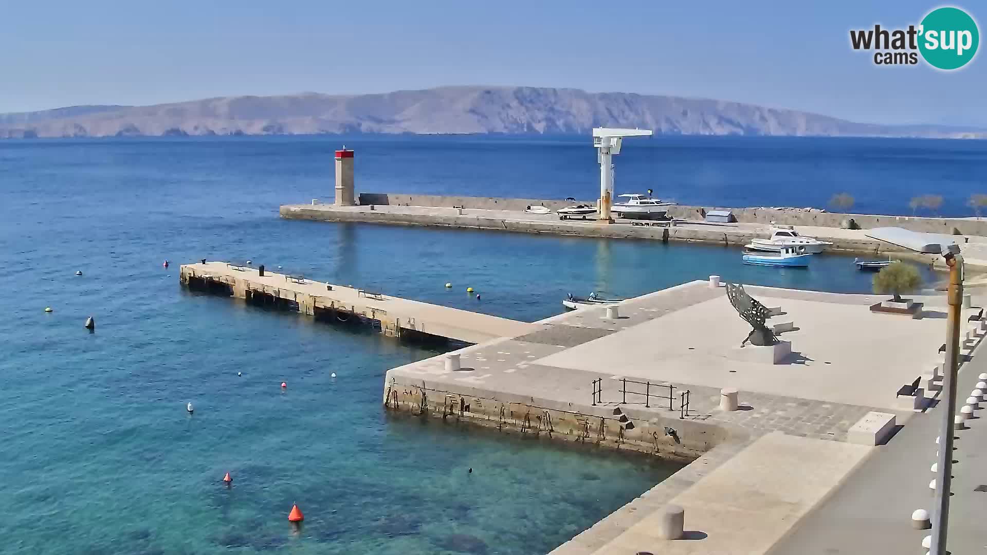 Kamera u živo Senj – Panoramski pogled na senjsku rivu