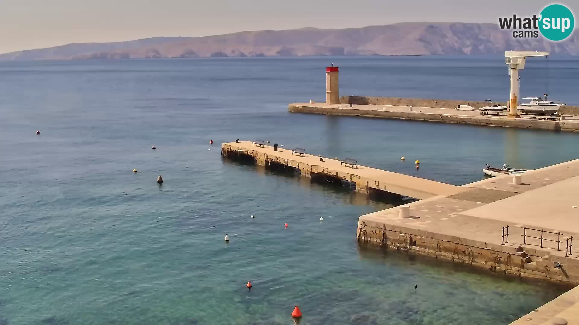 Webcam Senj – Panoramablick auf die Riva Senj