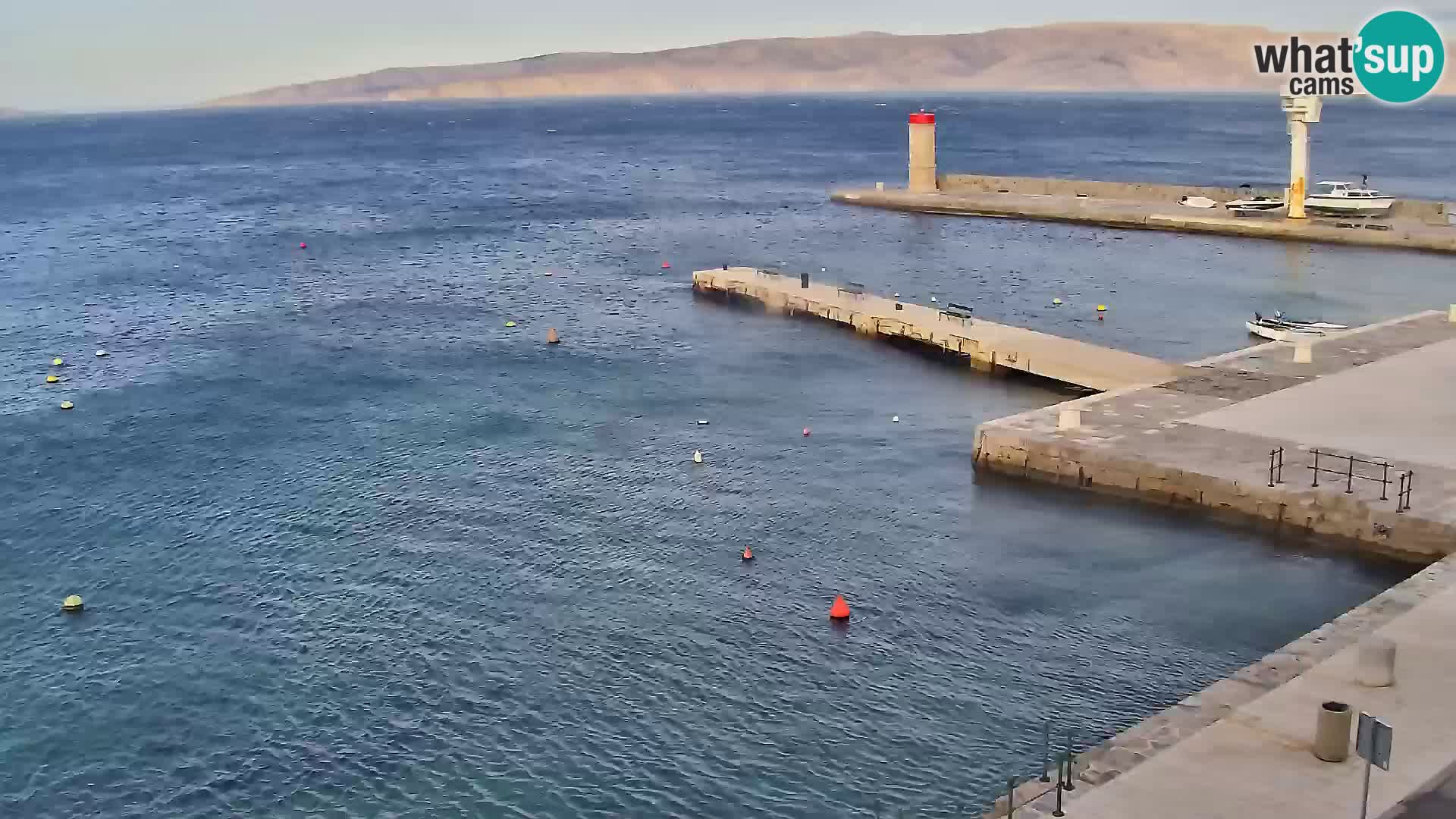 Livecam Senj – Vue panoramique de Senj riva