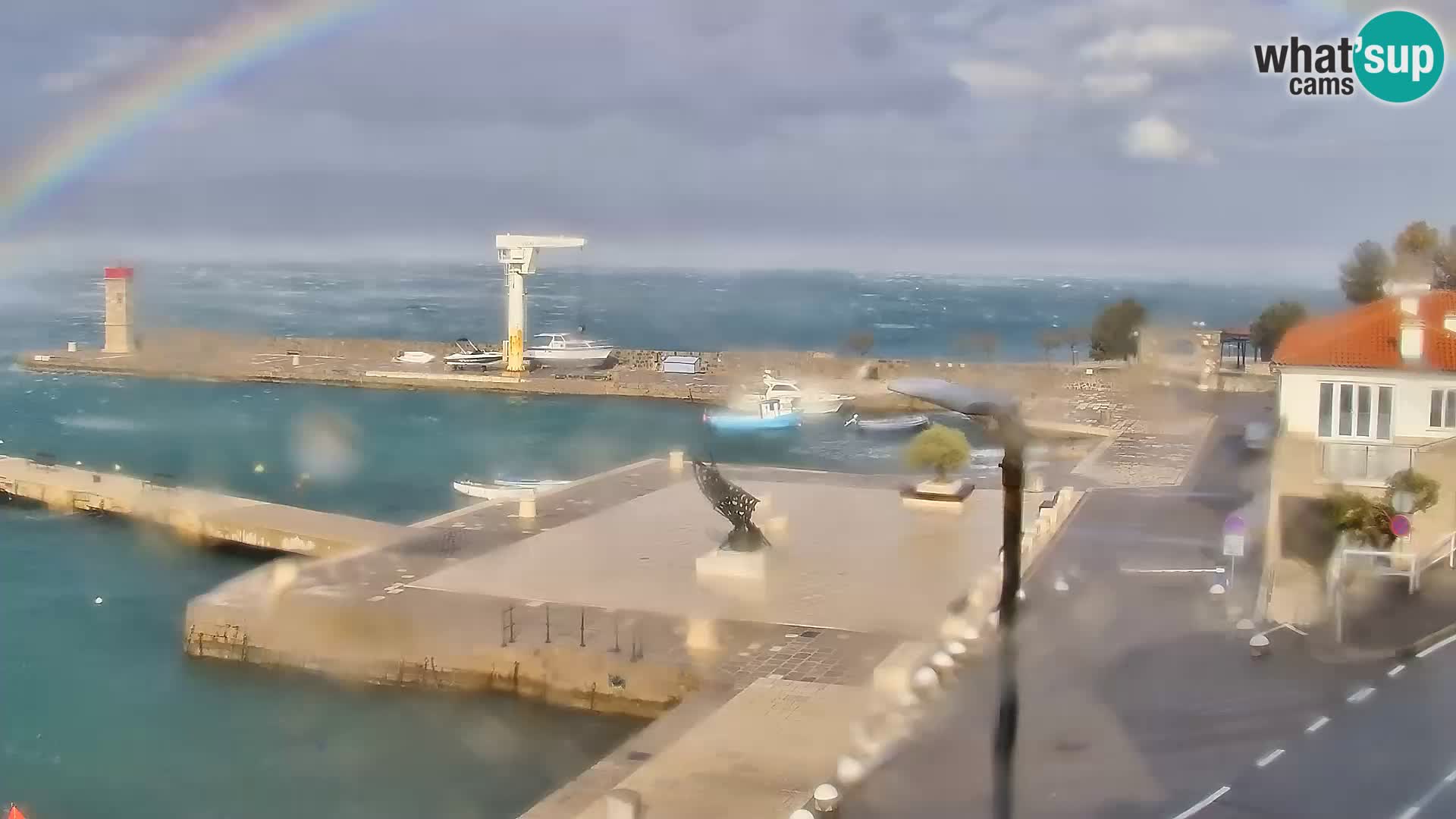 Webcam Segna – Panorama dell’lungomare di Senj