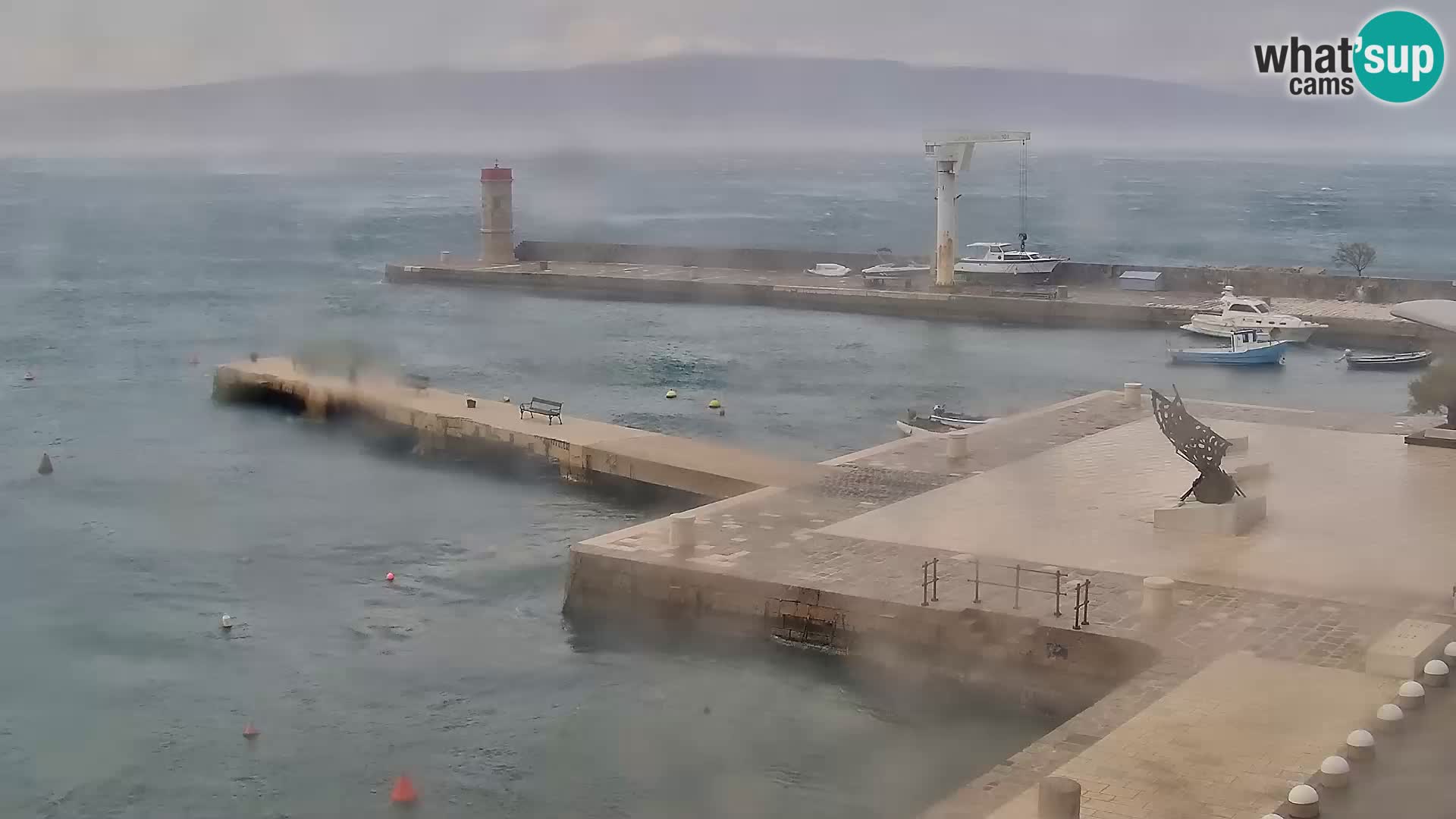 Senj camera en vivo – Vista panorámica de Senj riva