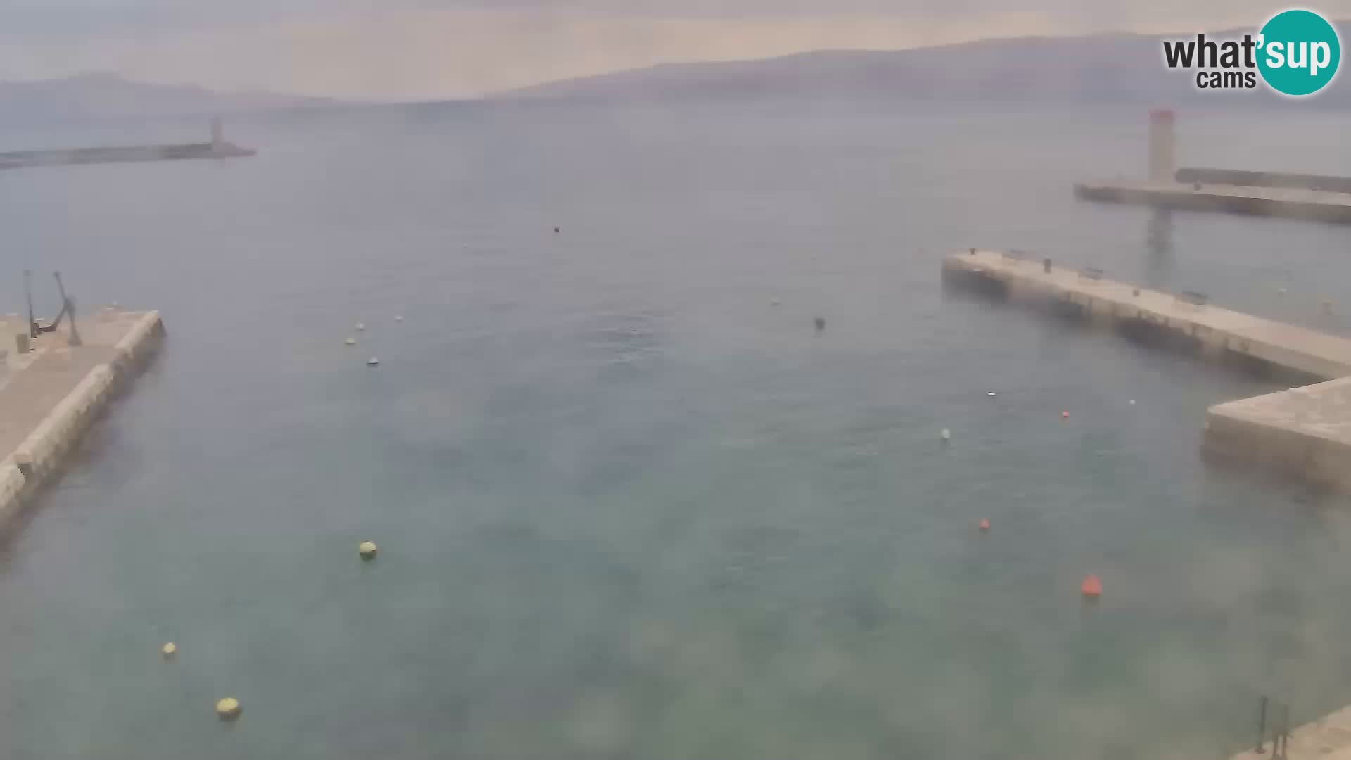 Webcam Senj – Panoramablick auf die Riva Senj