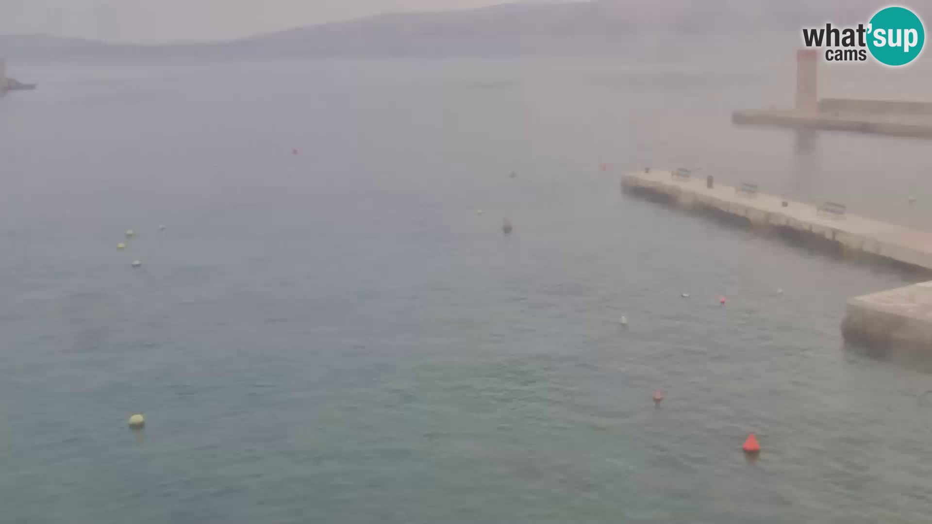 Webcam Senj – Panoramablick auf die Riva Senj