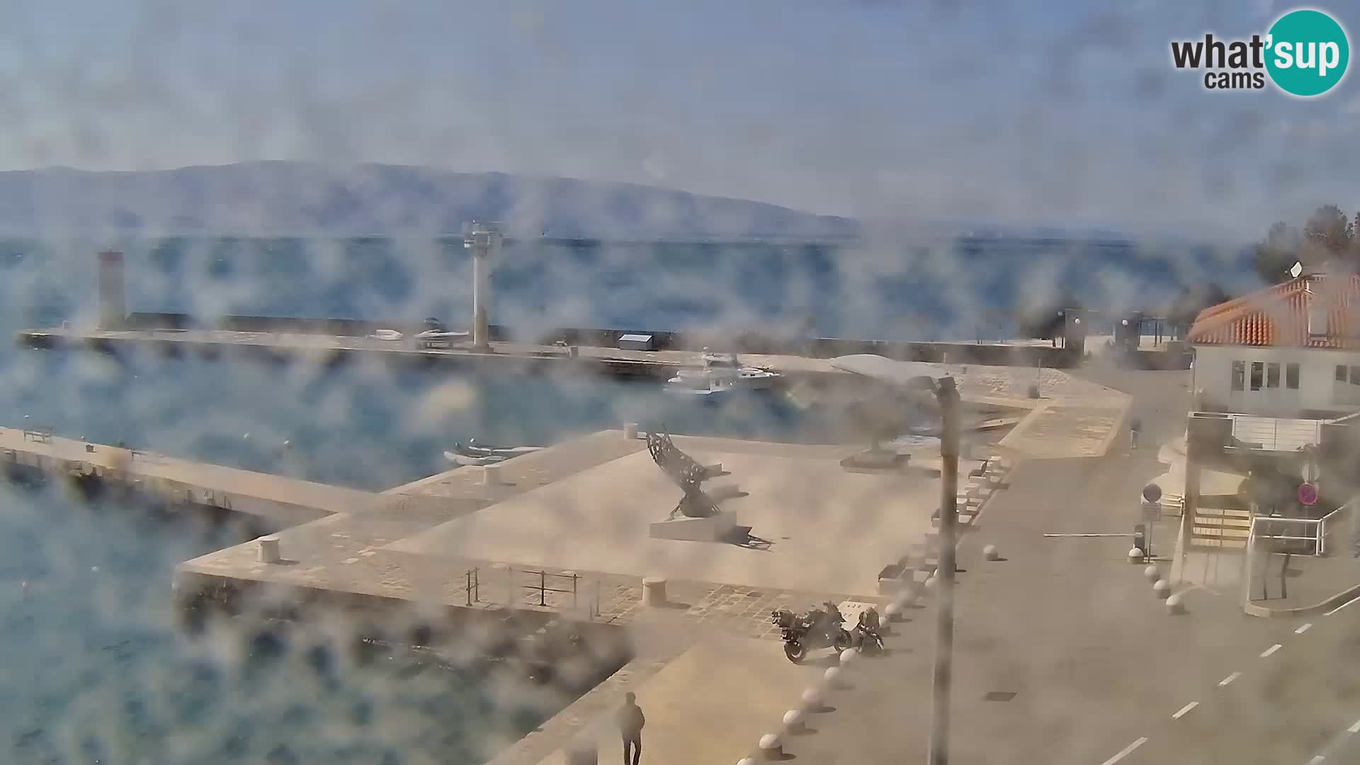 Livecam Senj – Vue panoramique de Senj riva