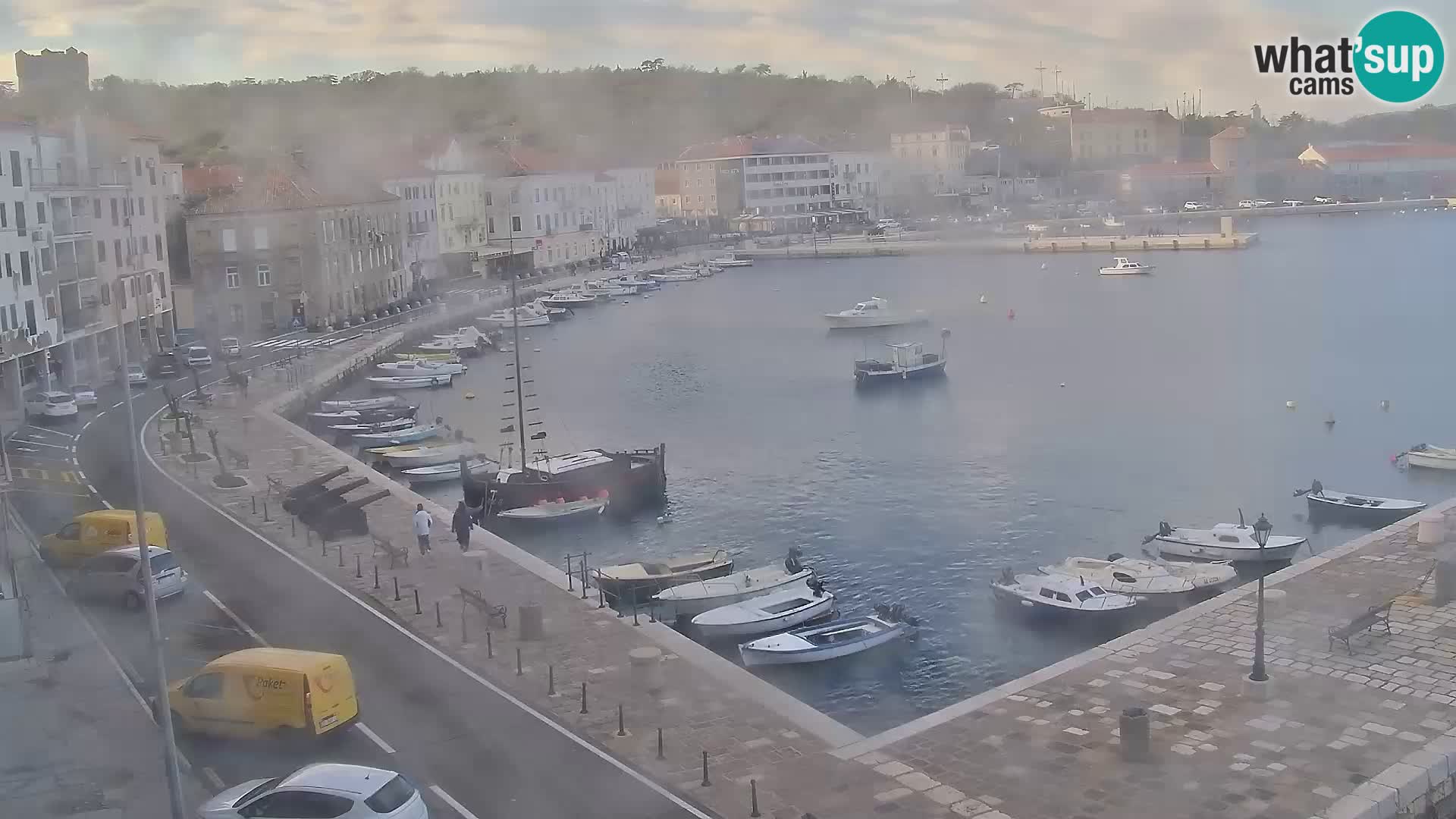 Webcam Senj – Panoramablick auf die Riva Senj