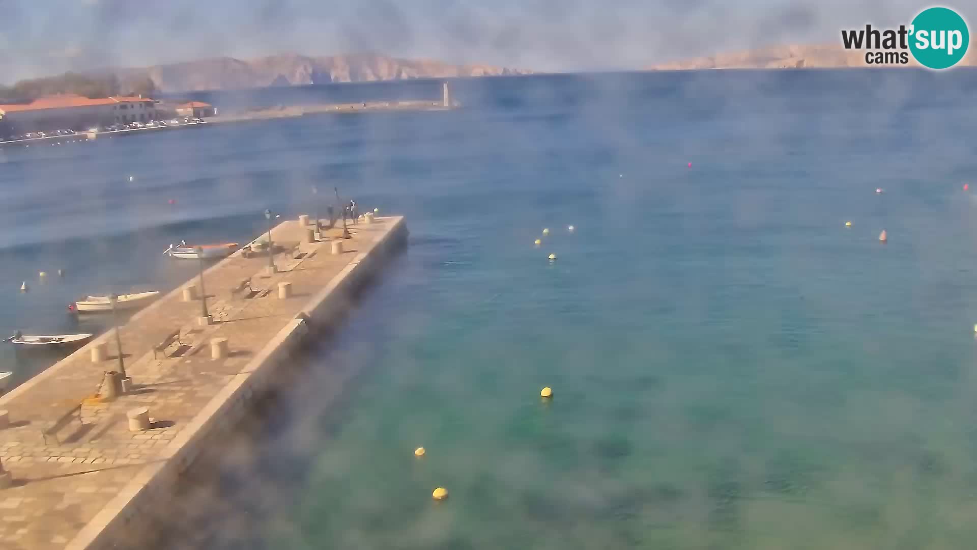 Livecam Senj – Vue panoramique de Senj riva