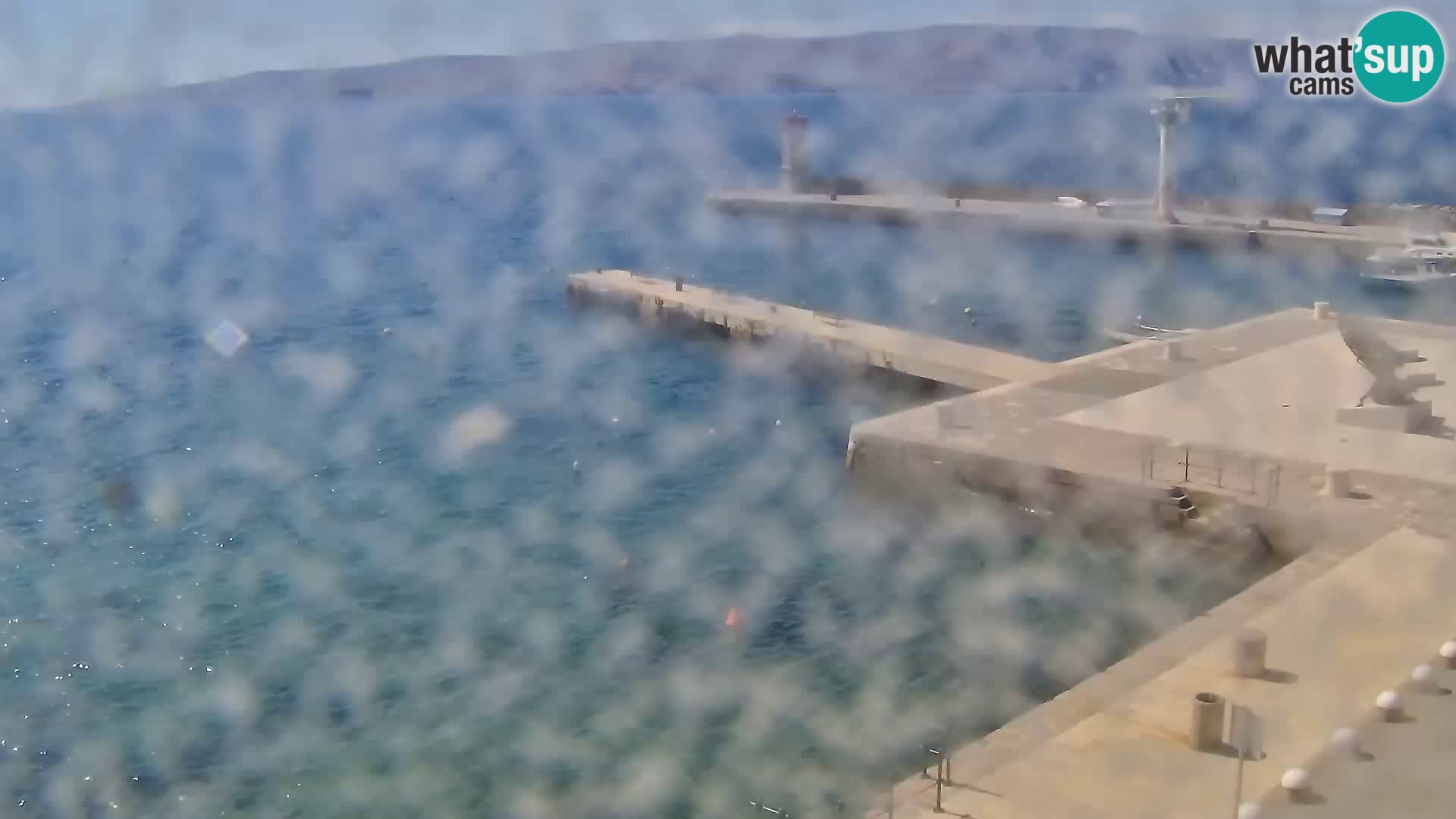 Livecam Senj – Vue panoramique de Senj riva