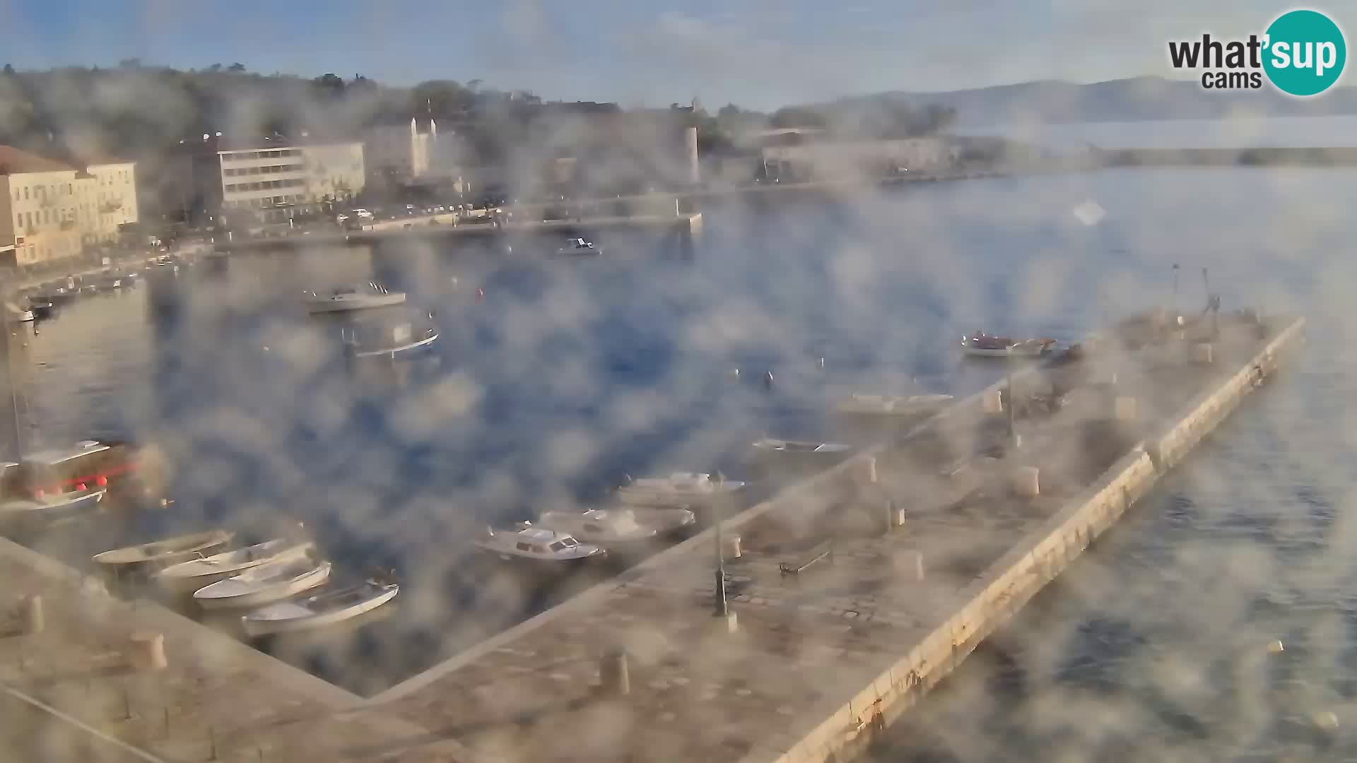 Livecam Senj – Vue panoramique de Senj riva