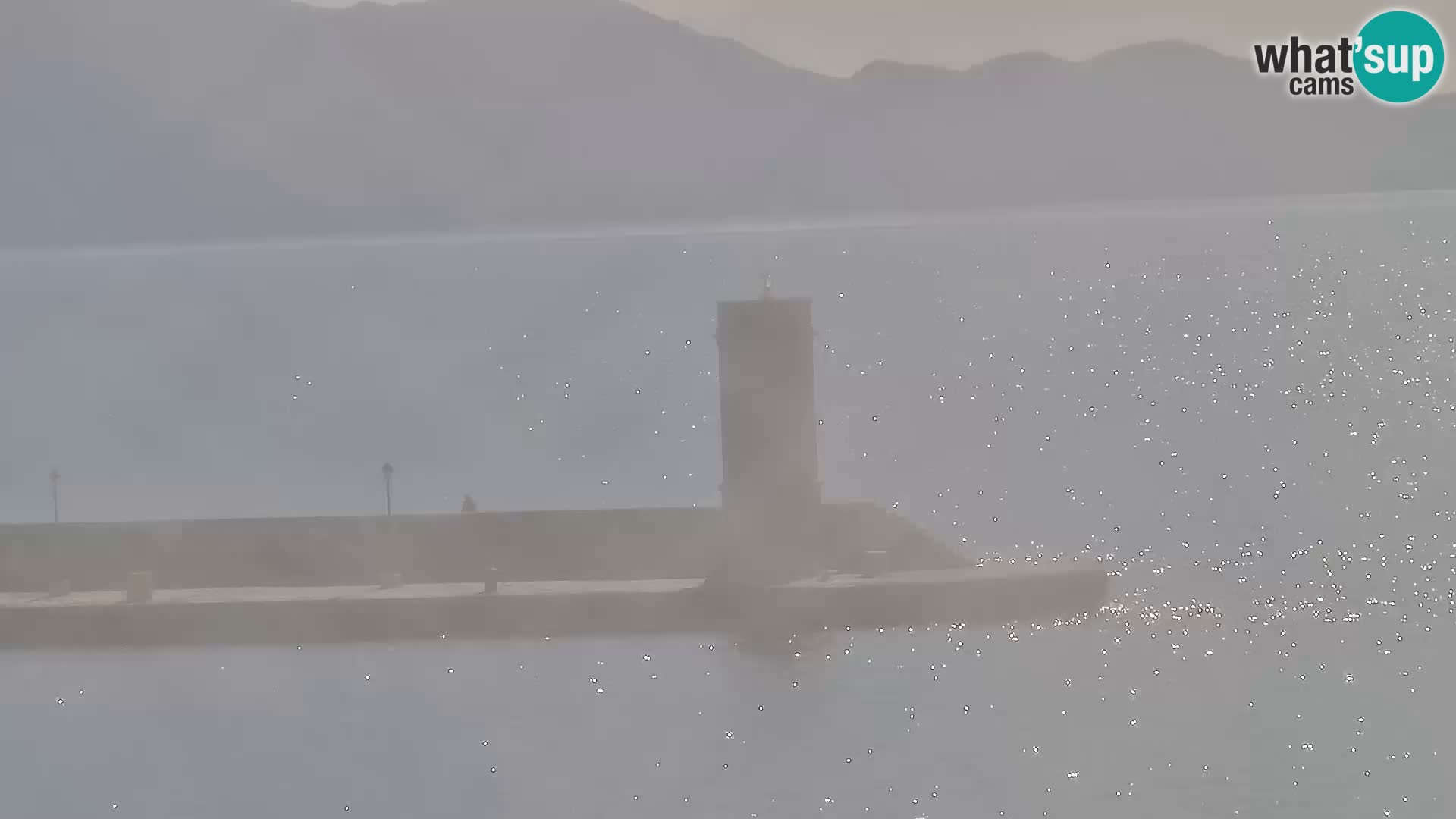 Webcam Senj – Panoramablick auf die Riva Senj